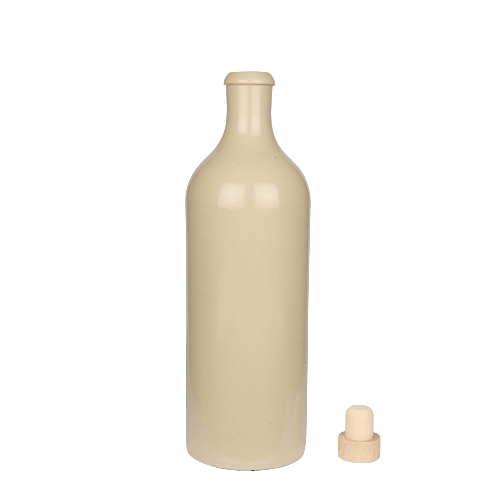 750 ml māla krūka, keramikas, bēša, atvere: korķis 750 ml māla krūka, keramikas, bēša, atvere: korķis