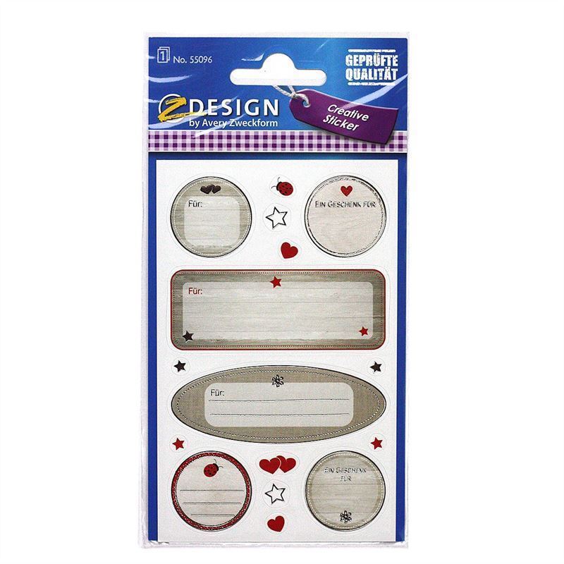 Zweckform uzlīmes 'Für:', papīrs, daudzkrāsains Zweckform uzlīmes 'Für:', papīrs, daudzkrāsains