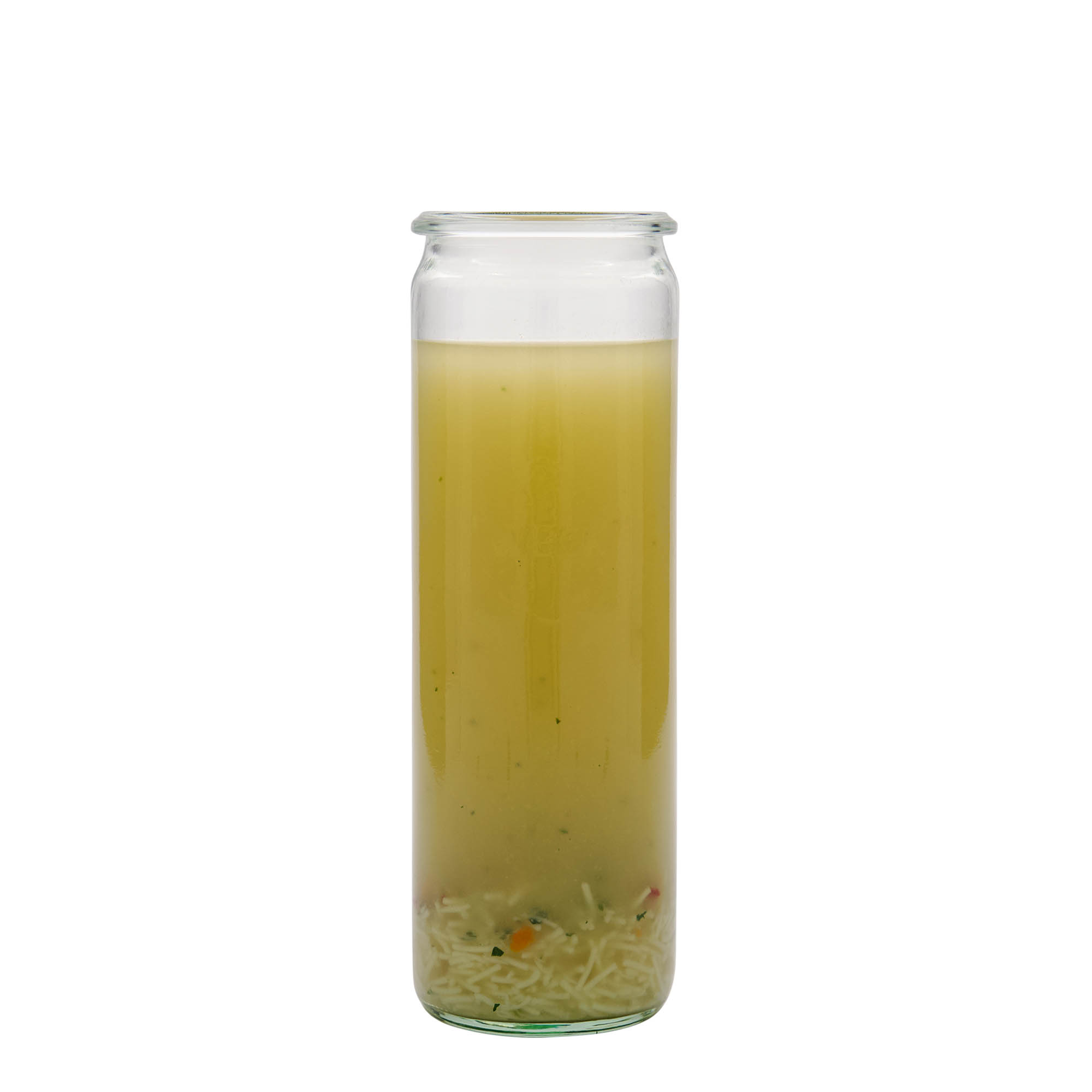 600 ml WECK cilindrveida stikls, atvere: apaļa mala