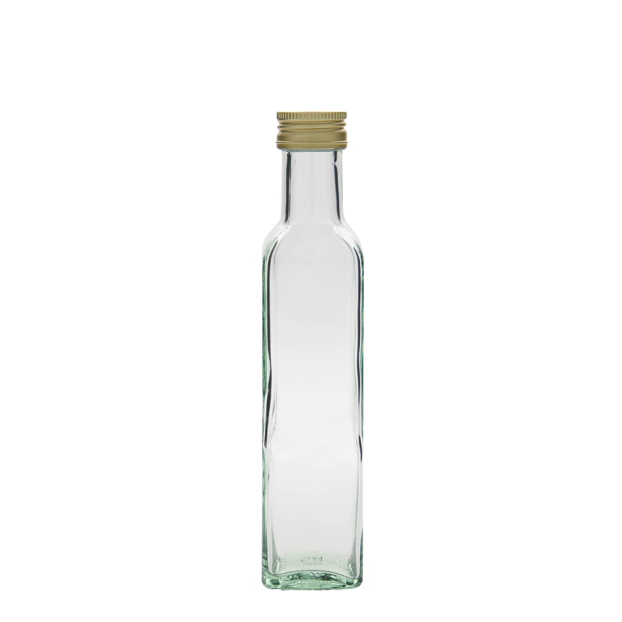 250 ml stikla pudele 'Marasca', kvadrātiska, atvere: PP 31,5 250 ml stikla pudele 'Marasca', kvadrātiska, atvere: PP 31,5