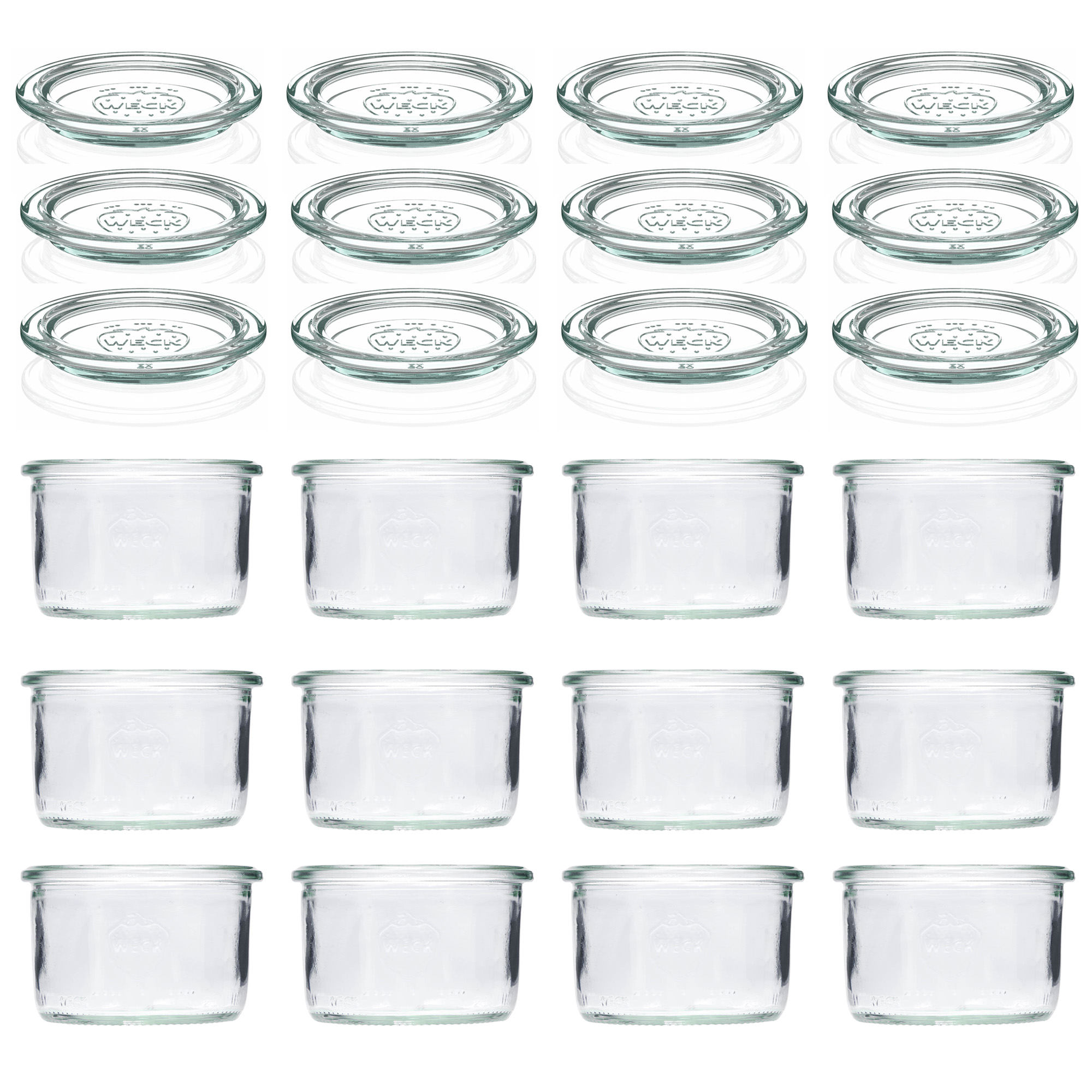 12x 200 ml WECK krituma burka ar stikla vāciņu RR 80