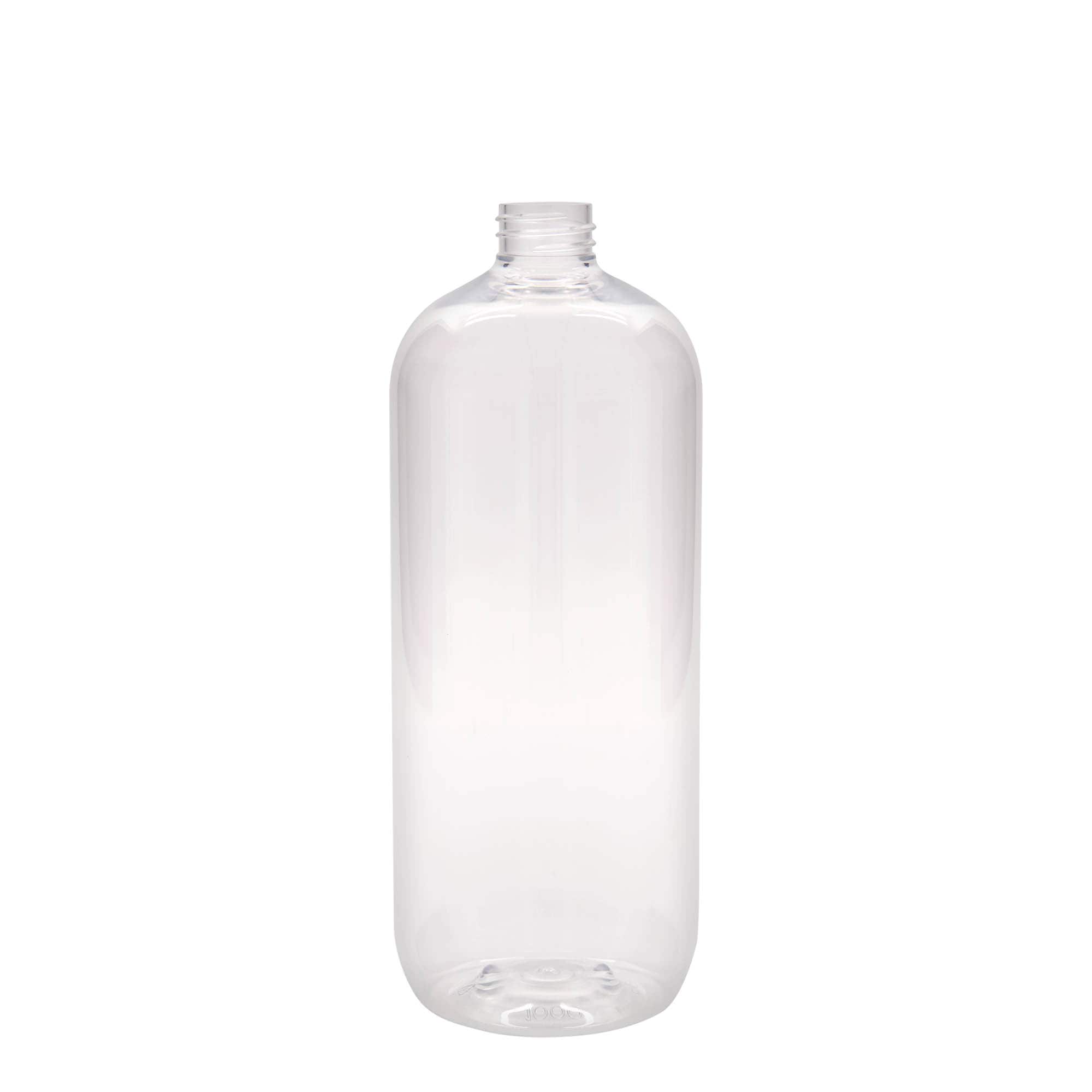 1.000 ml PET pudele 'Boston', plastmasa, atvere: 28/410