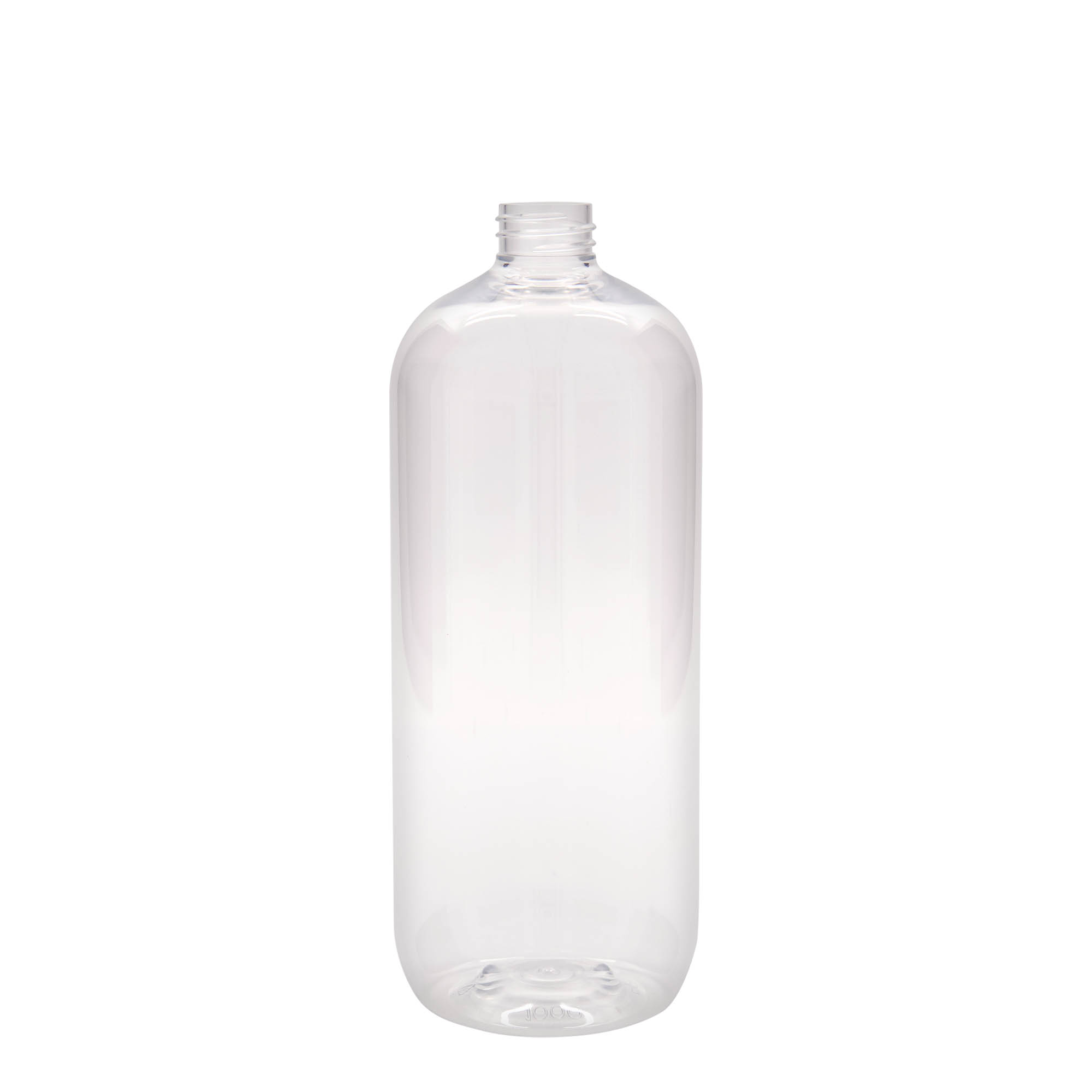 1.000 ml PET pudele 'Boston', plastmasa, atvere: 28/410