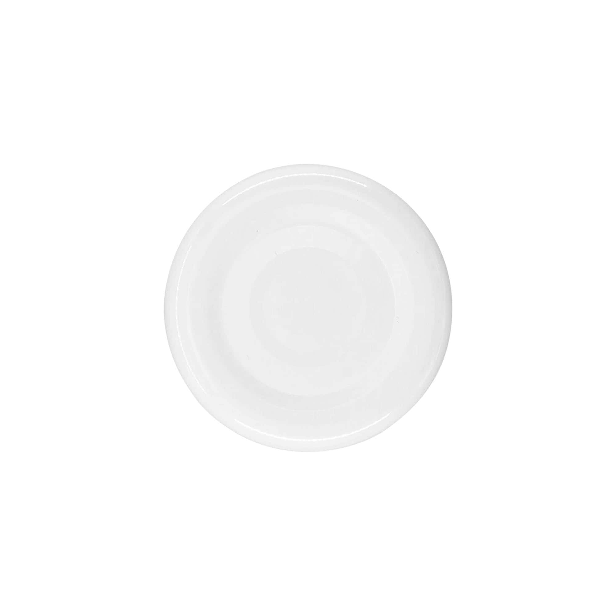 Twist-Off vāciņš, balta skārda, balts, priekš atveres: TO 38