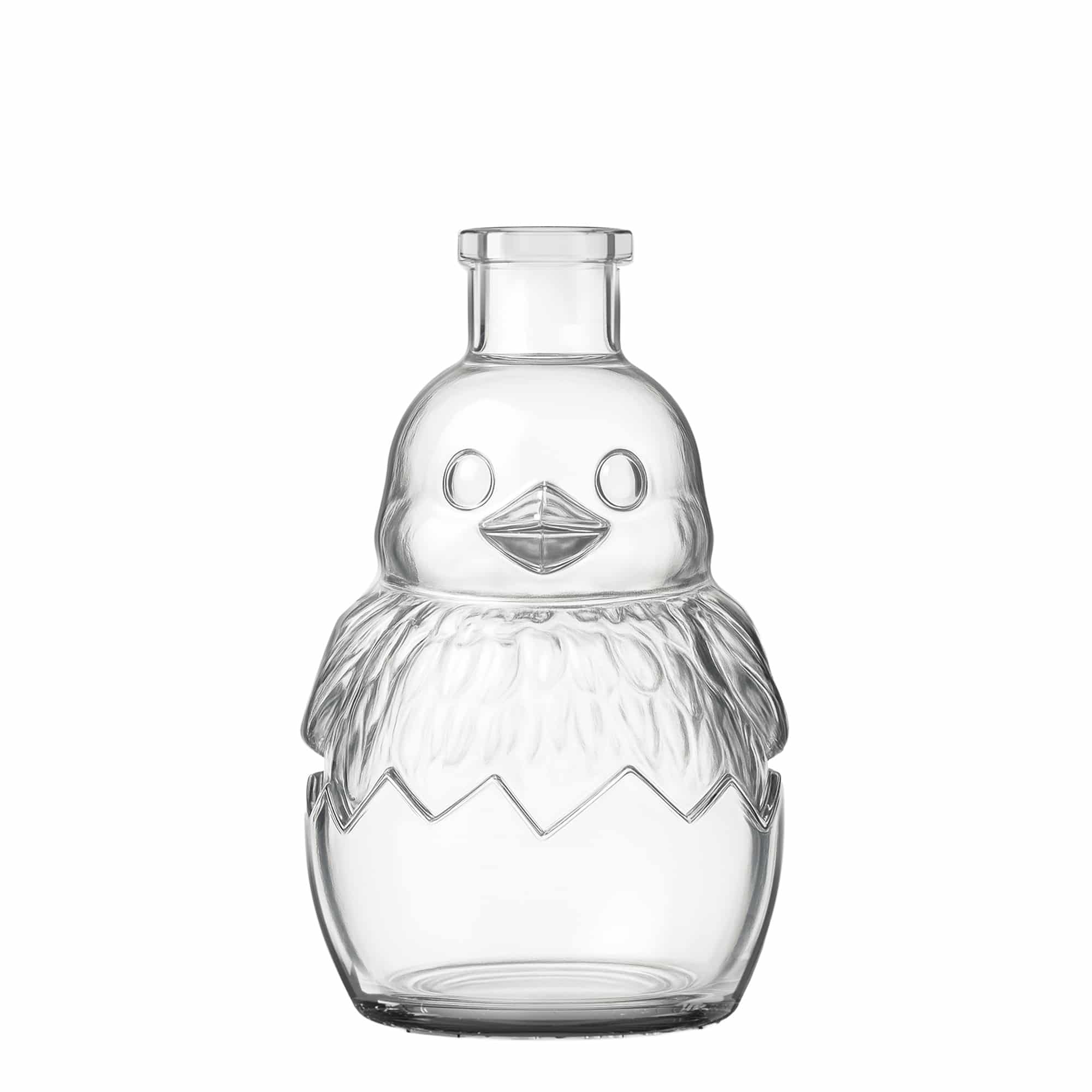 200 ml stikla pudele 'Küken', atvere: korķis