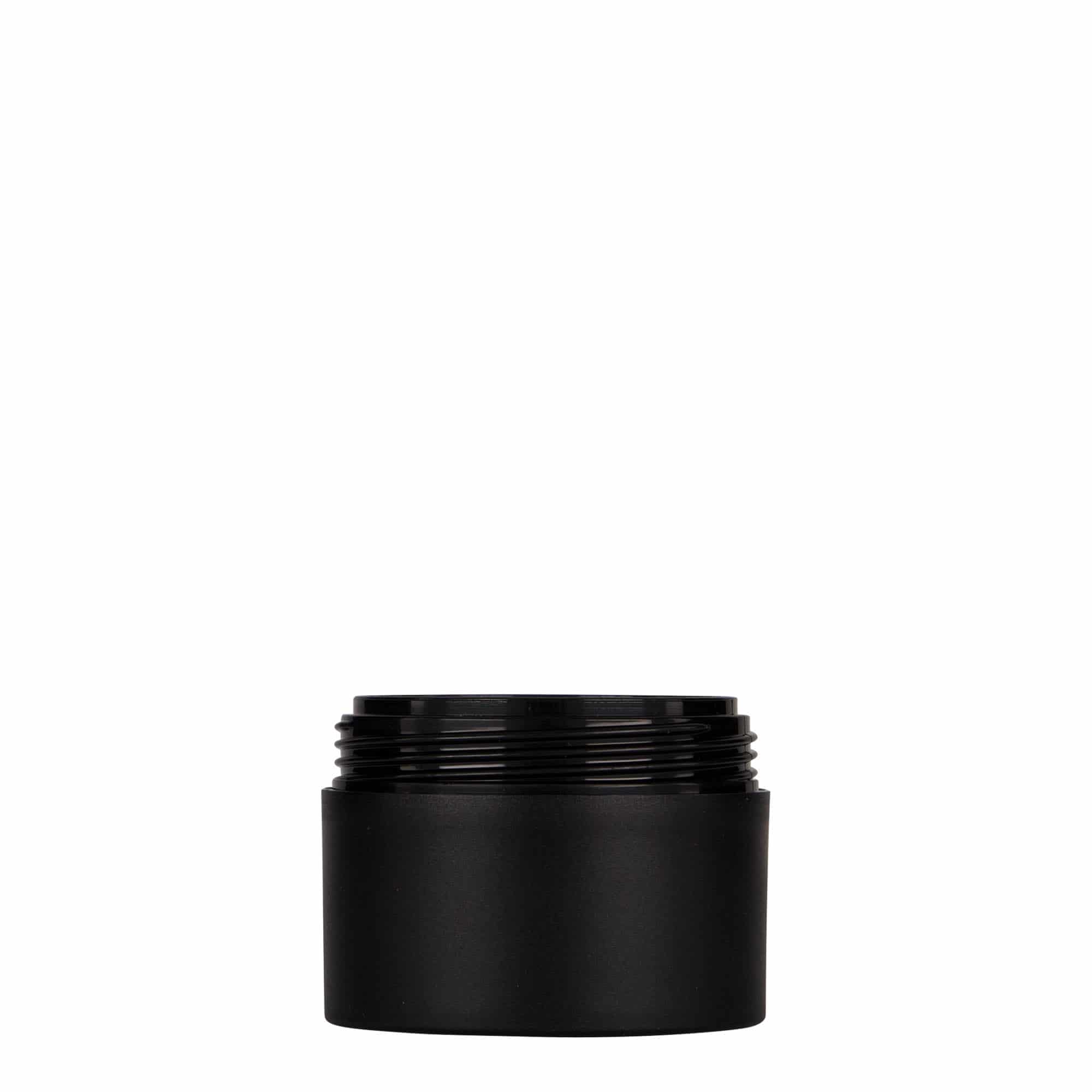 50 ml plastmasas kārbiņa 'Antonella', PP, melna, aizdare: skrūvējams vāciņš 50 ml plastmasas kārbiņa 'Antonella', PP, melna, aizdare: skrūvējams vāciņš