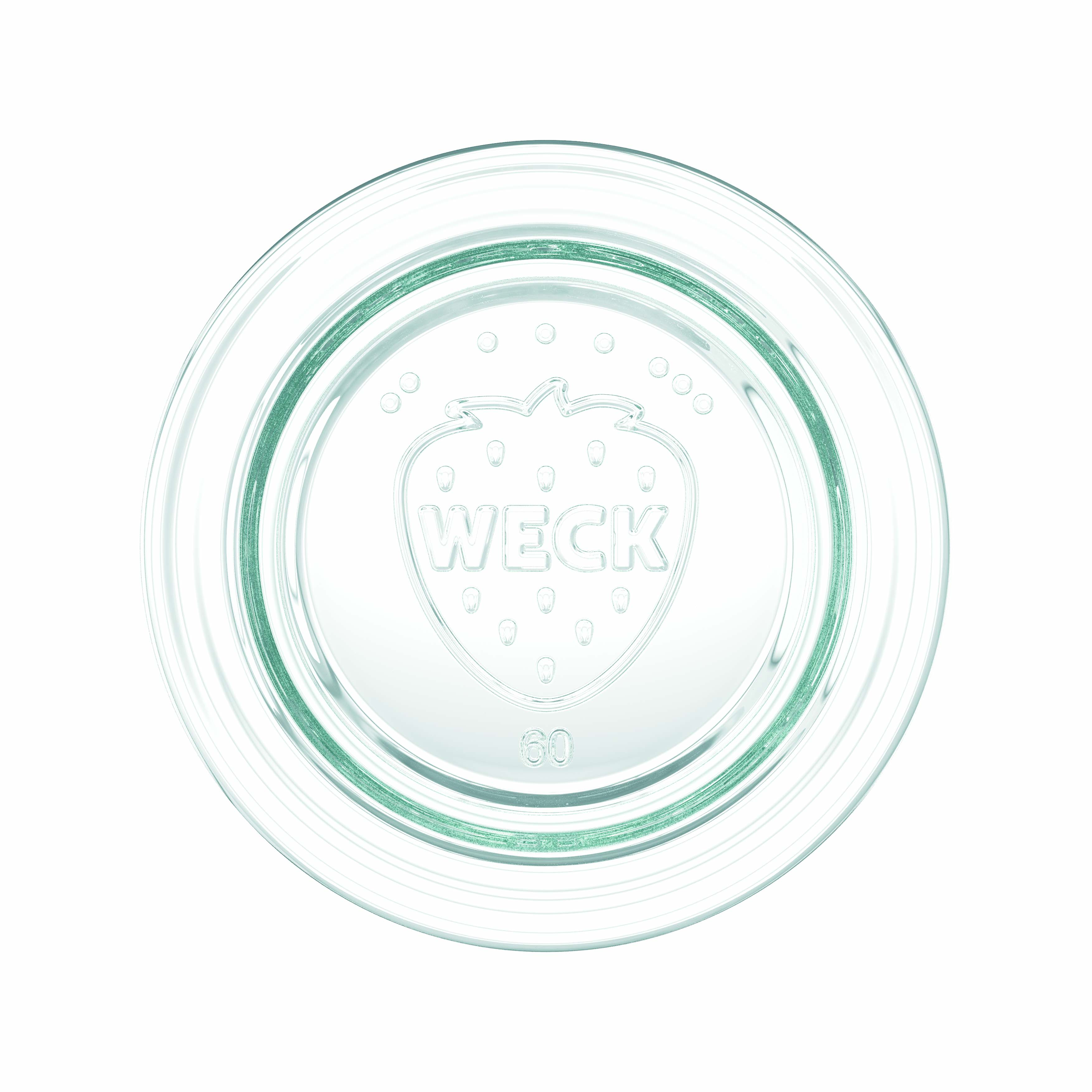 12x 50 ml WECK krituma burka ar stikla vāciņu RR 60