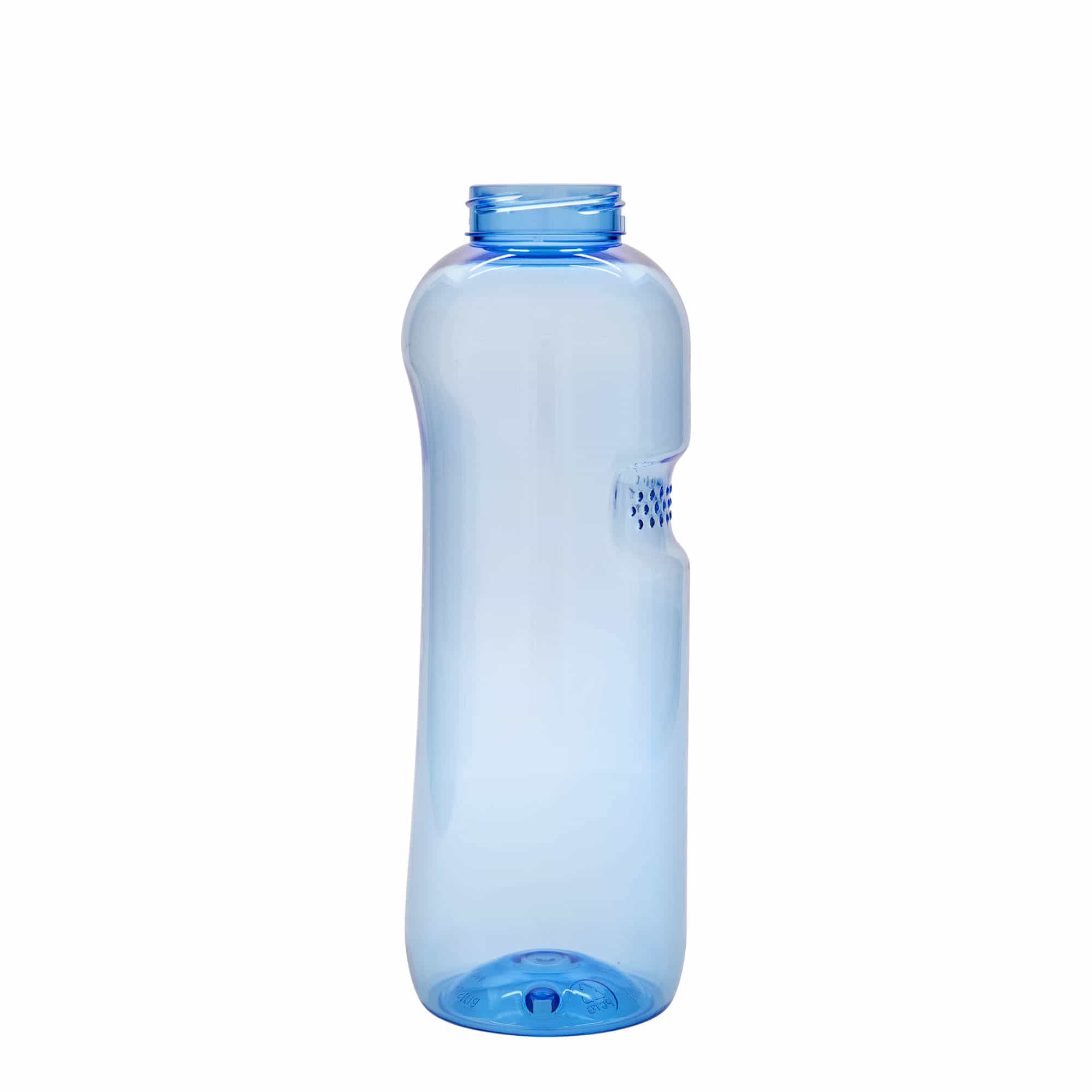 1000 ml PET ūdens pudele 'Kavodrink', plastmasas, zila 1000 ml PET ūdens pudele 'Kavodrink', plastmasas, zila