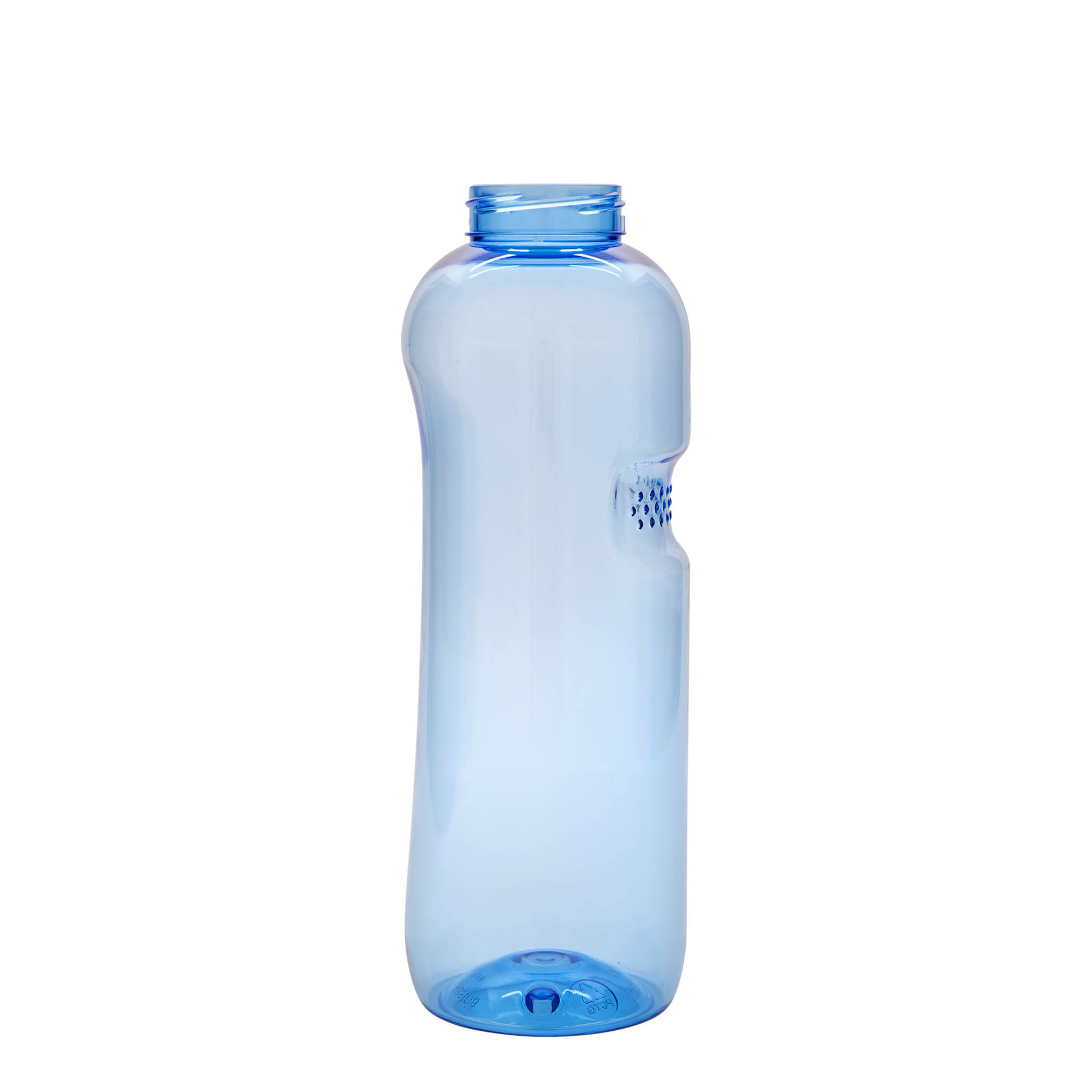 1.000 ml PET dzeramā pudele 'Kavodrink', plastmasa, zila