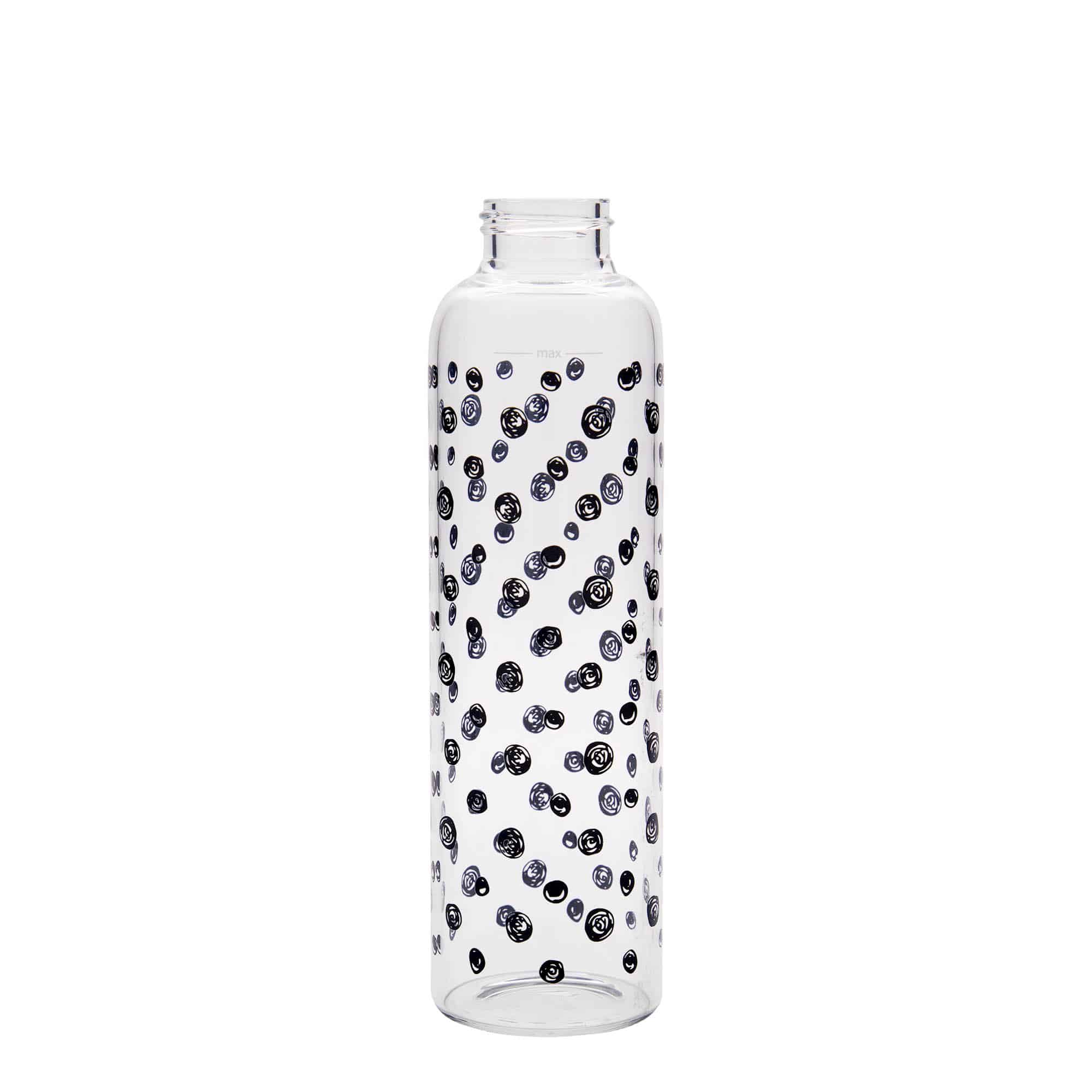 500 ml ūdens pudele 'Perseus', motīvs: melni punktiņi, aizdare: skrūvējams vāciņš 500 ml ūdens pudele 'Perseus', motīvs: melni punktiņi, aizdare: skrūvējams vāciņš