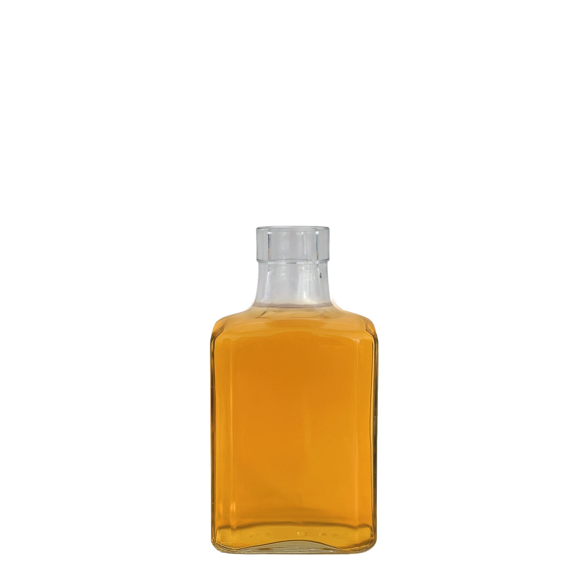 250 ml stikla pudele 'Decanter Quadro Oberband', kvadrātiska, atvere: korķis 250 ml stikla pudele 'Decanter Quadro Oberband', kvadrātiska, atvere: korķis