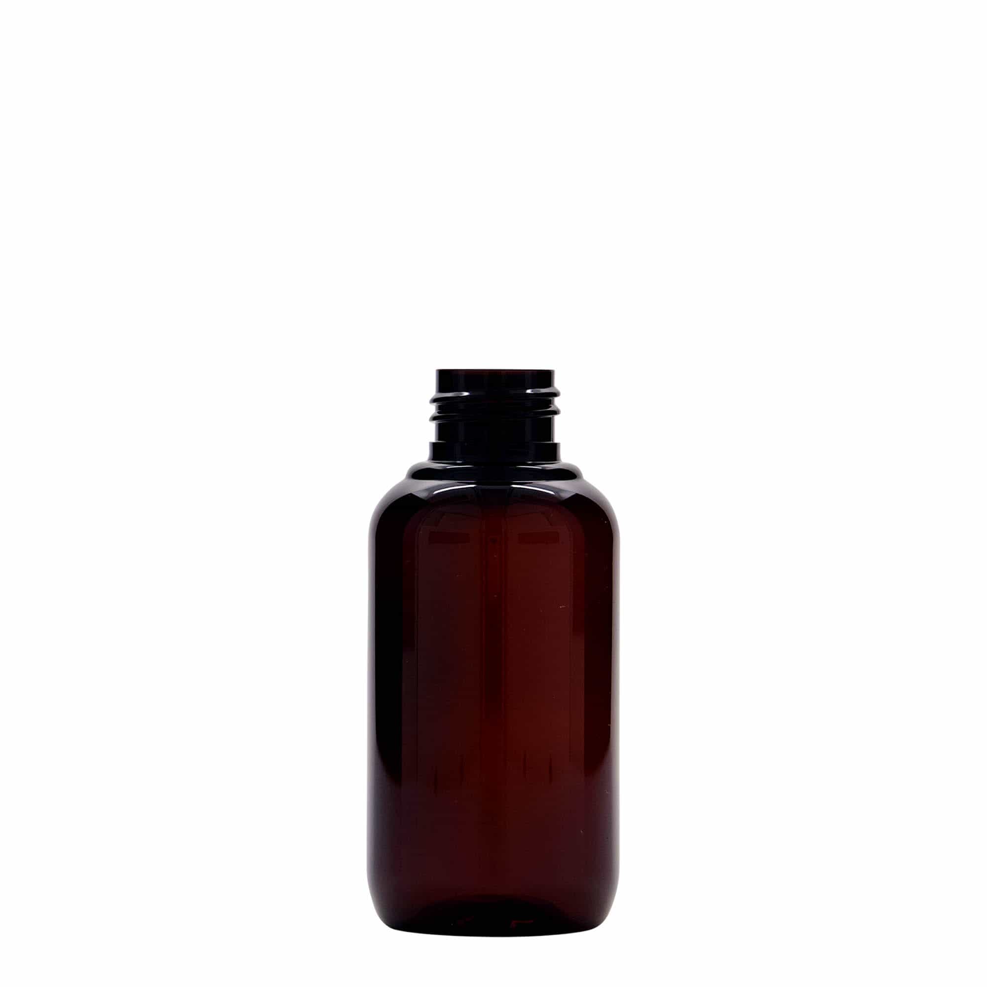 100 ml pārstrādāta plastmasas pudele 'Victor's Best', PCR, brūna, atvere: 24/410