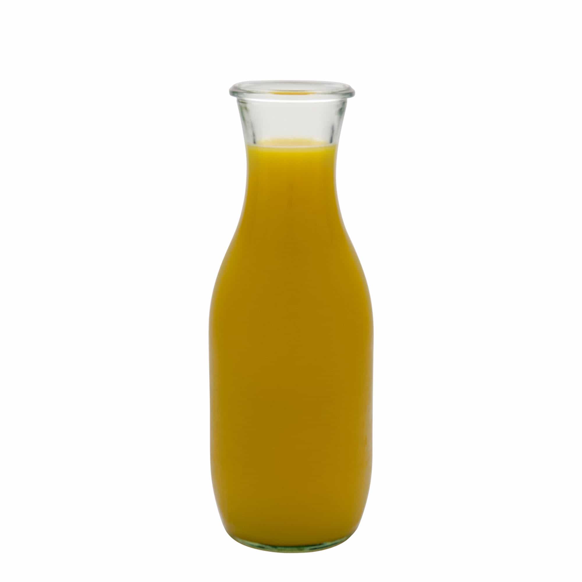 1000 ml WECK sulas pudele, aizdare: noapaļota mala