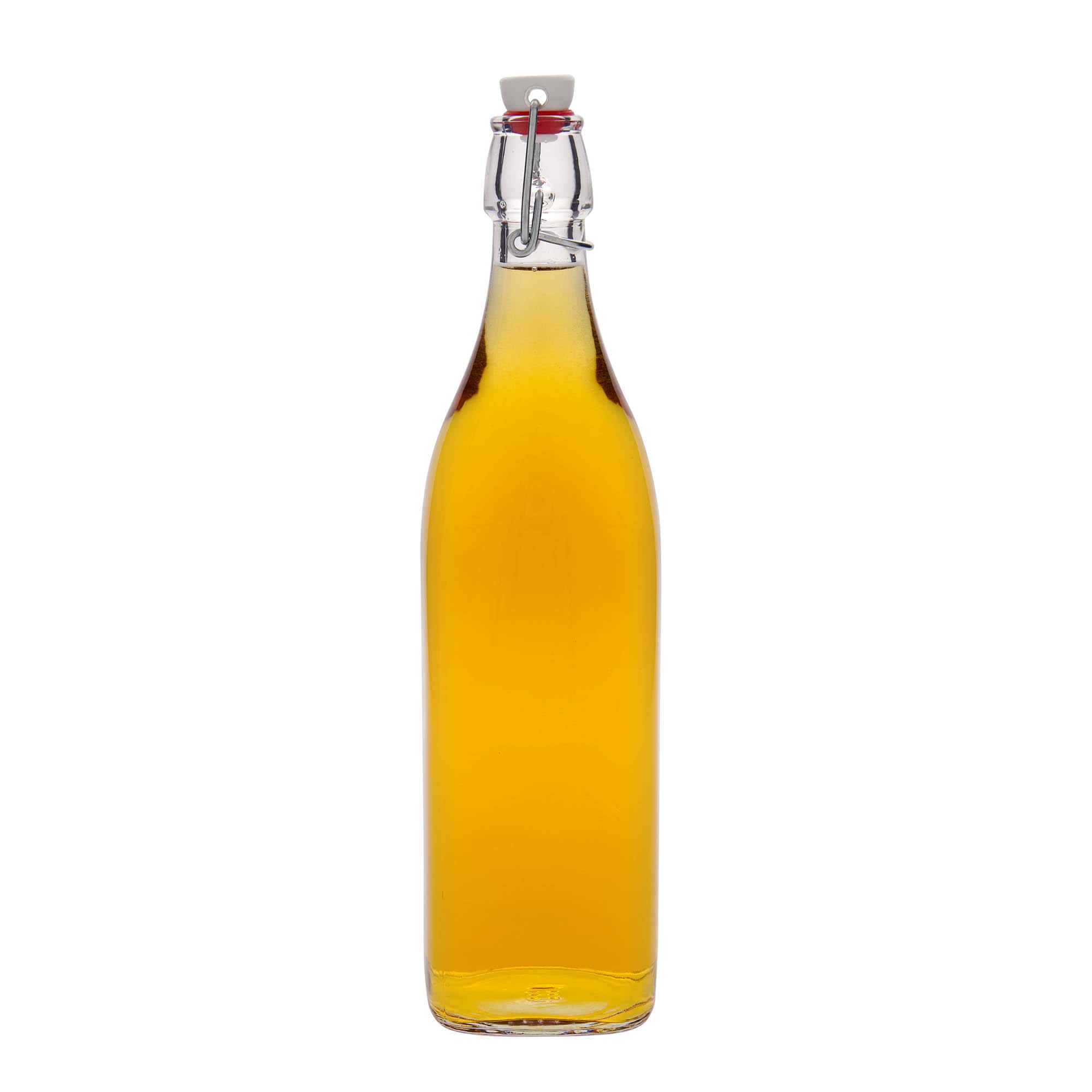 1.000 ml stikla pudele 'Swing, kvadrātveida, atvere: aizsprieda aizvērējs