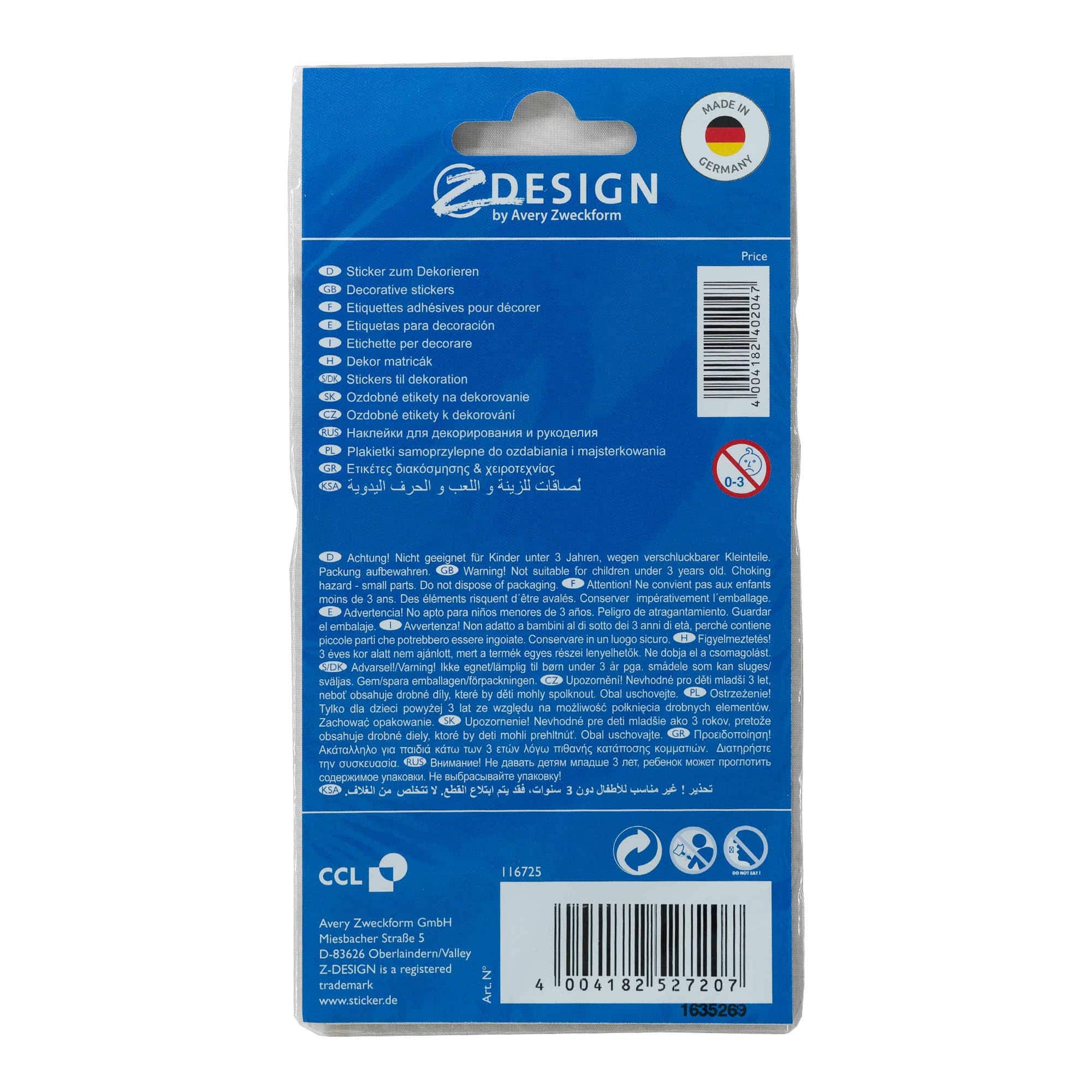 Zweckform uzlīmes "Ziemassvētki", papīrs, zelta-sudraba