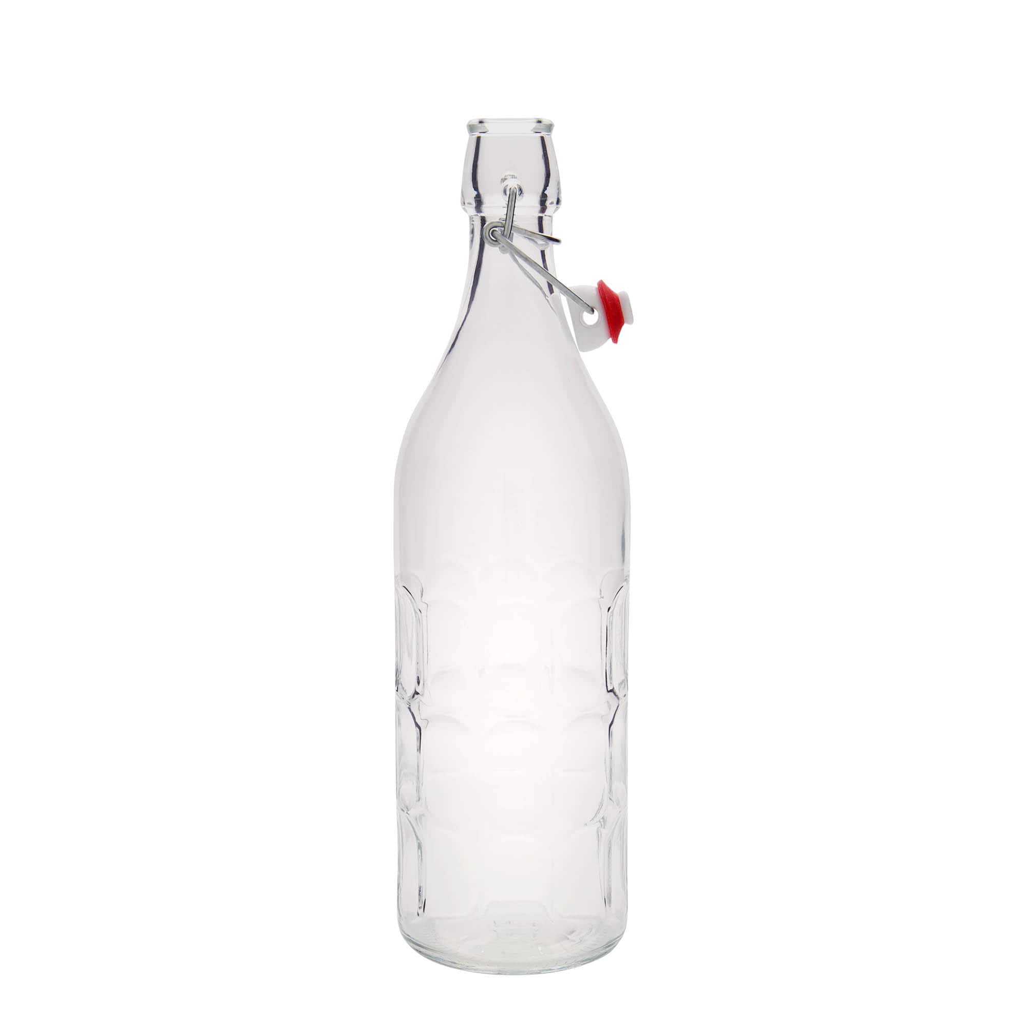 1.000 ml stikla pudele Moresca, atvere: aizslēgs ar sprādzi 1.000 ml stikla pudele Moresca, atvere: aizslēgs ar sprādzi