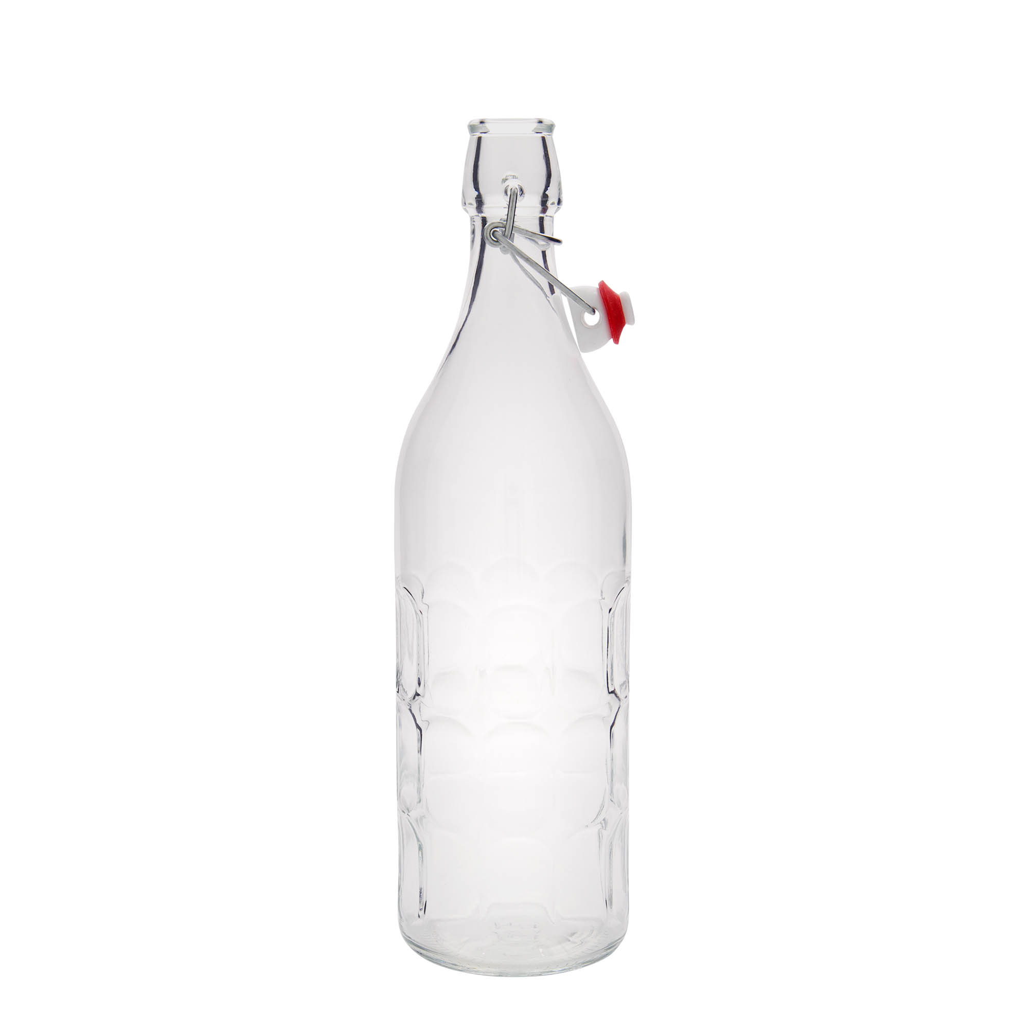 1.000 ml stikla pudele Moresca, atvere: aizslēgs ar sprādzi