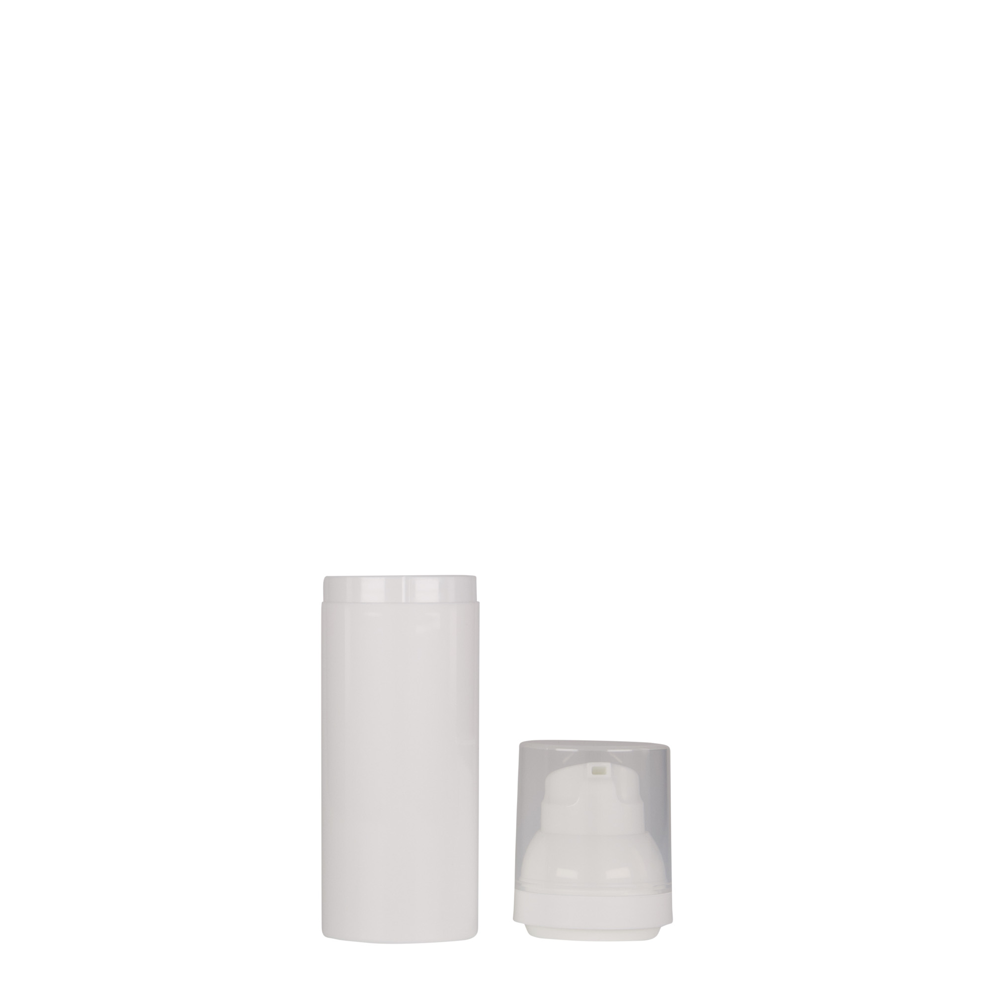 50 ml Airless dozators 'Mezzo', PP plastmasa, balts