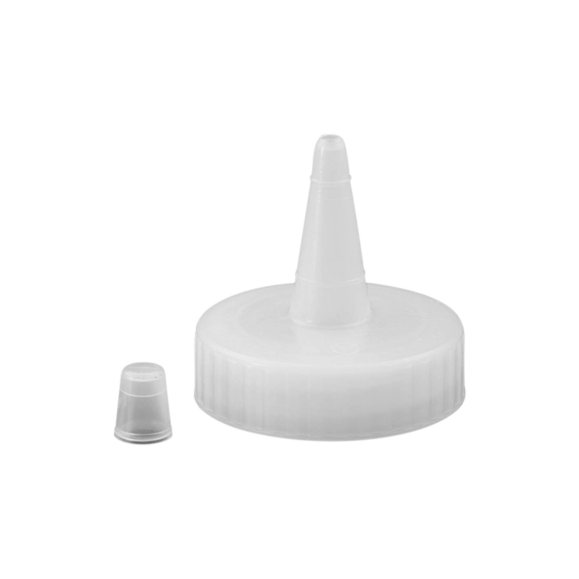 Skrūvējams aizbāznis ar šļirces uzgali, PP plastmasa, balts, priekš atveres: 38/400