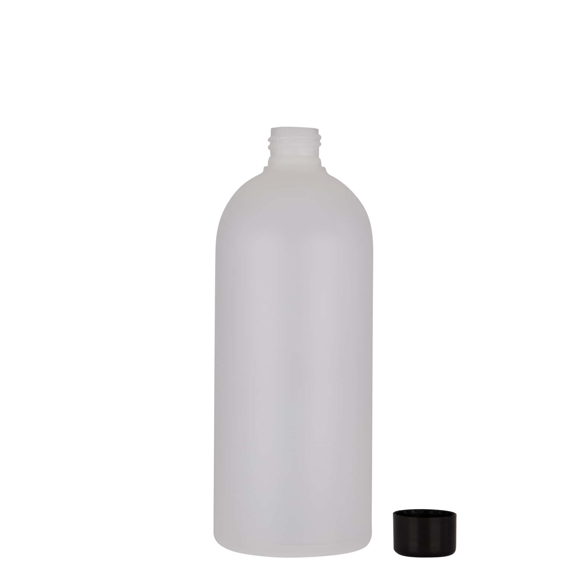 500 ml plastmasas pudele 'Tuffy', HDPE, dabīga, atvere: 24/410