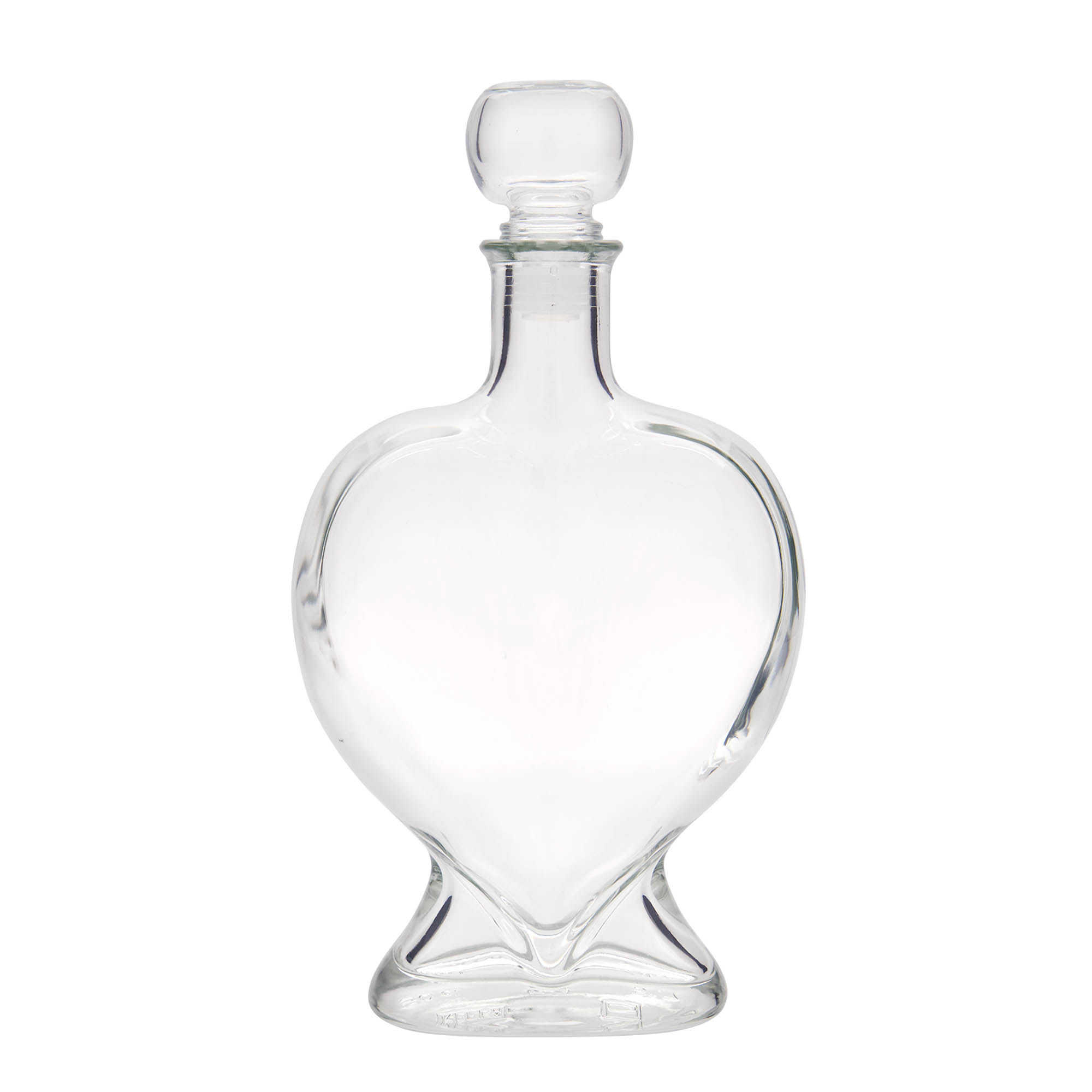 500 ml stikla pudele 'Sirds', atvere: korķis 500 ml stikla pudele 'Sirds', atvere: korķis