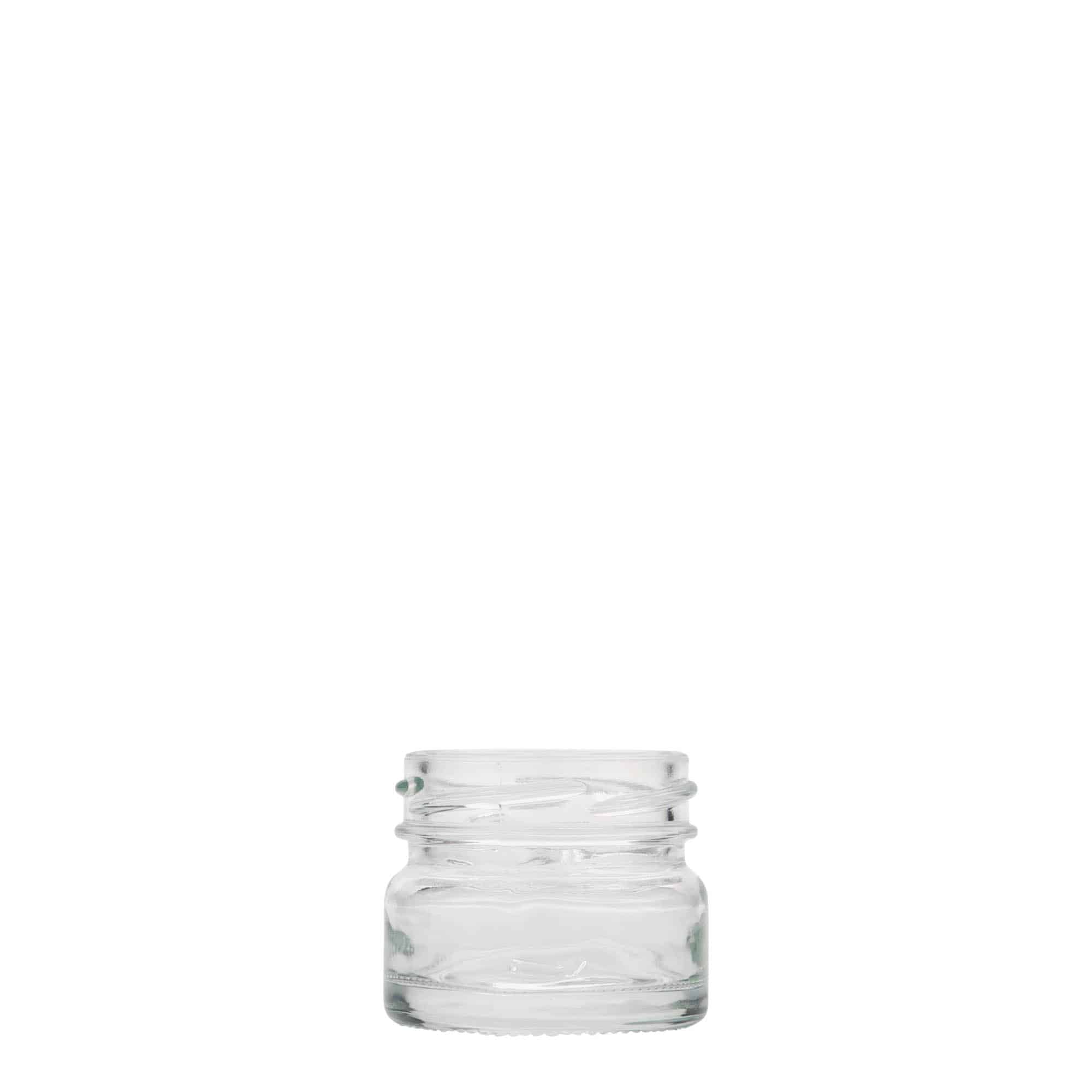 30 ml plakans apaļš stikls, atvere: Twist-Off (TO 43)