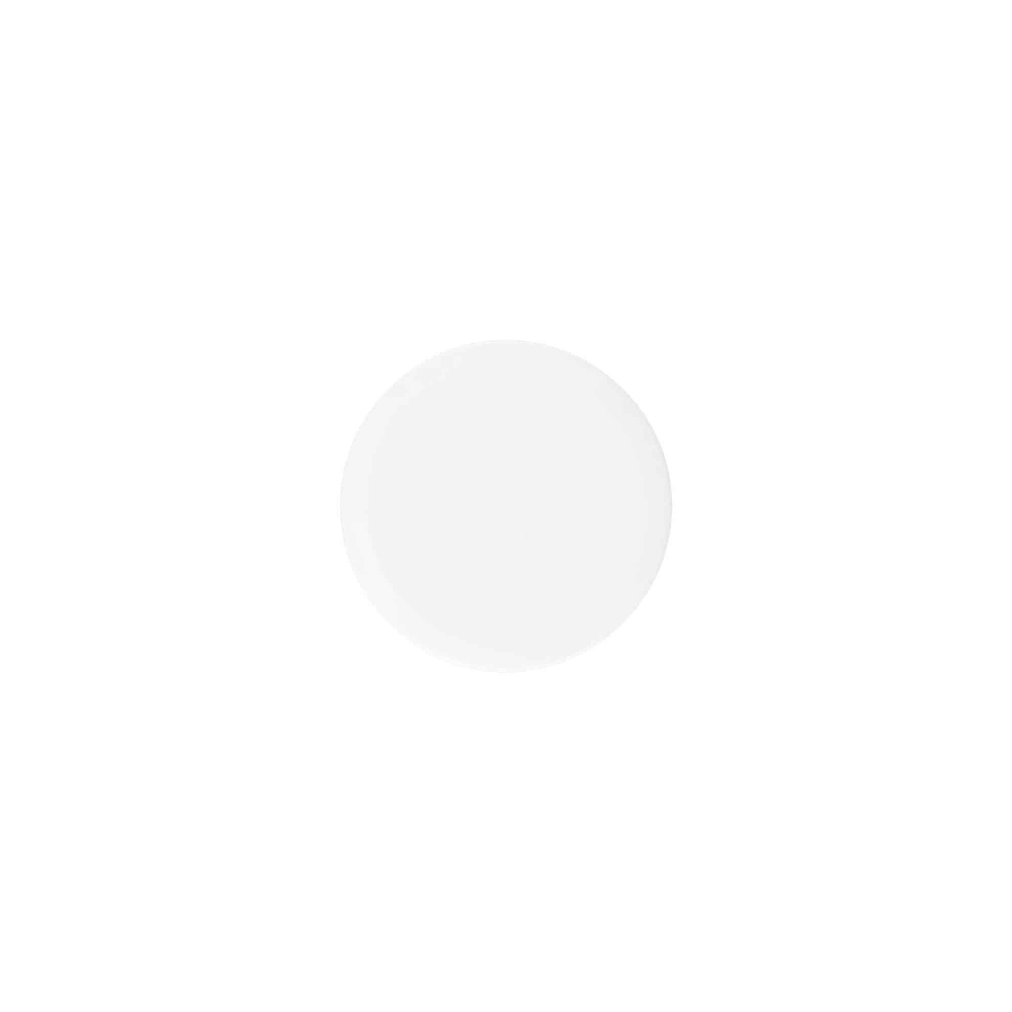 Skrūvējams vāciņš 'White Line' 6 ml, PP plastmasas, balts