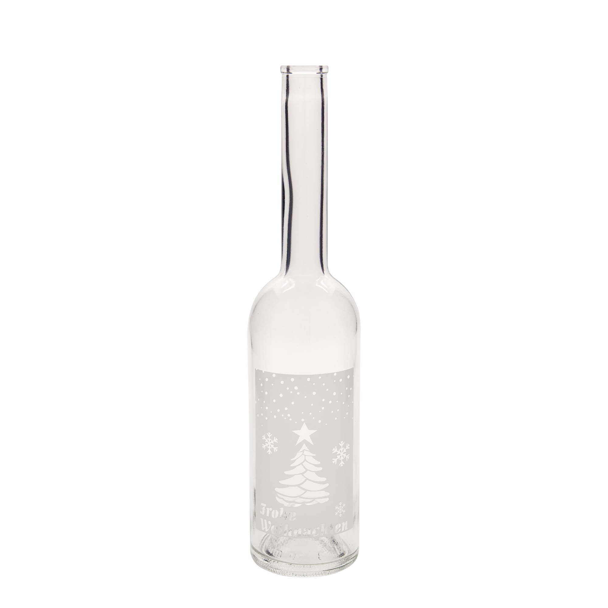 500 ml stikla pudele 'Opera', motīvs: Baltas Ziemassvētki, atvere: korķis