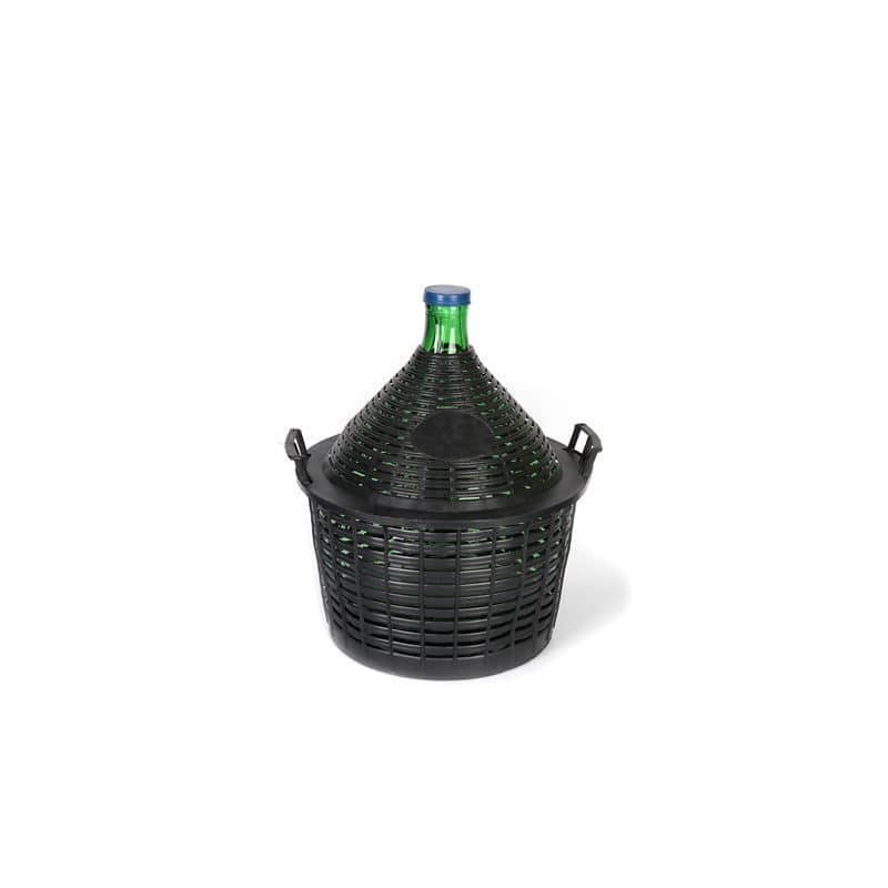 20 l pudele balona formā, sašaurināts kakls, stikla, zaļa, aizdare: uzmaucams vāks 20 l pudele balona formā, sašaurināts kakls, stikla, zaļa, aizdare: uzmaucams vāks