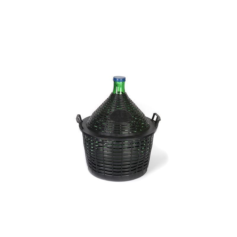 20 l balona pudele ar šauru kaklu, stikls, zaļa, atvere: uzmavas vāks 20 l balona pudele ar šauru kaklu, stikls, zaļa, atvere: uzmavas vāks