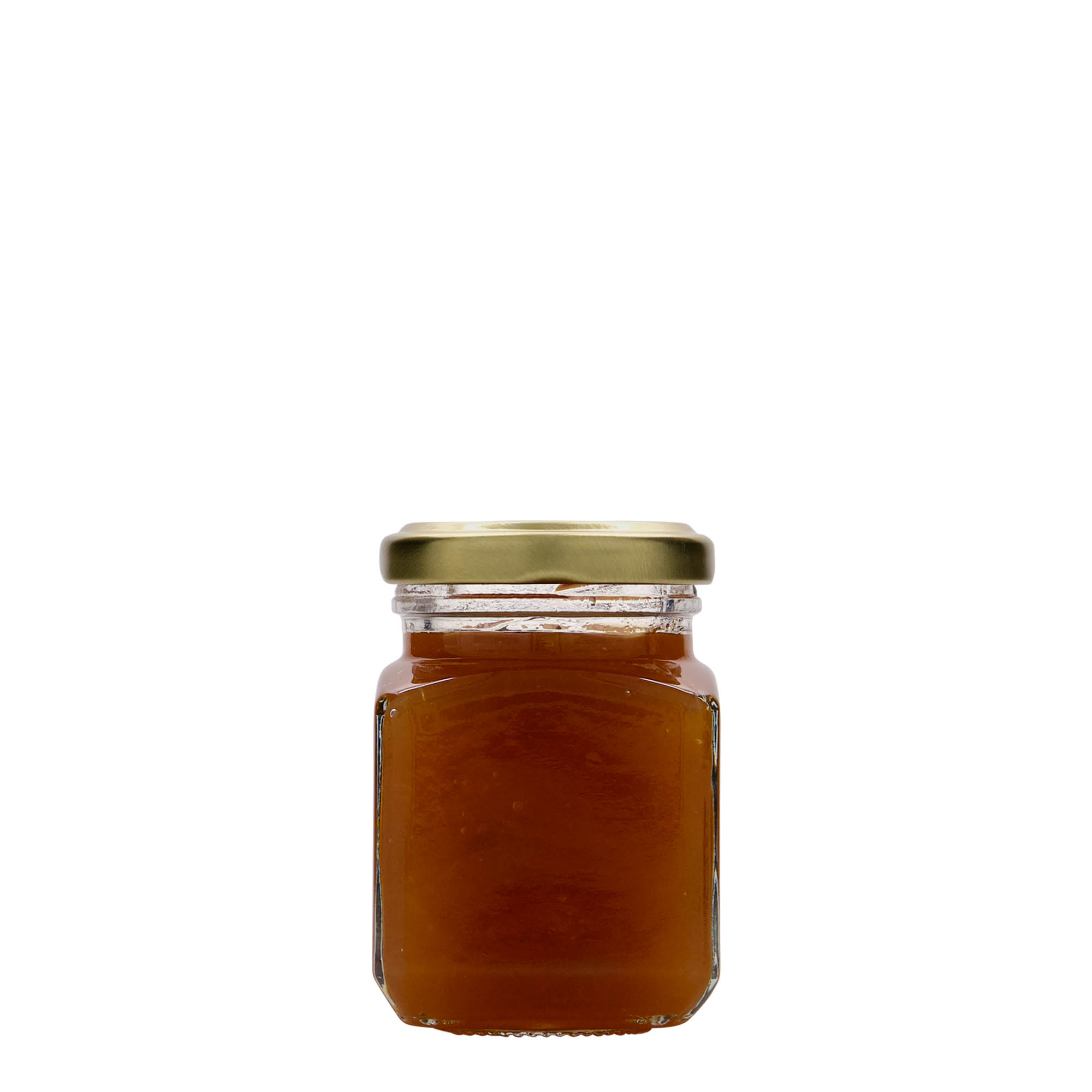 106 ml kvadrātveida stikla burka, atvere: Twist-Off (TO 48)