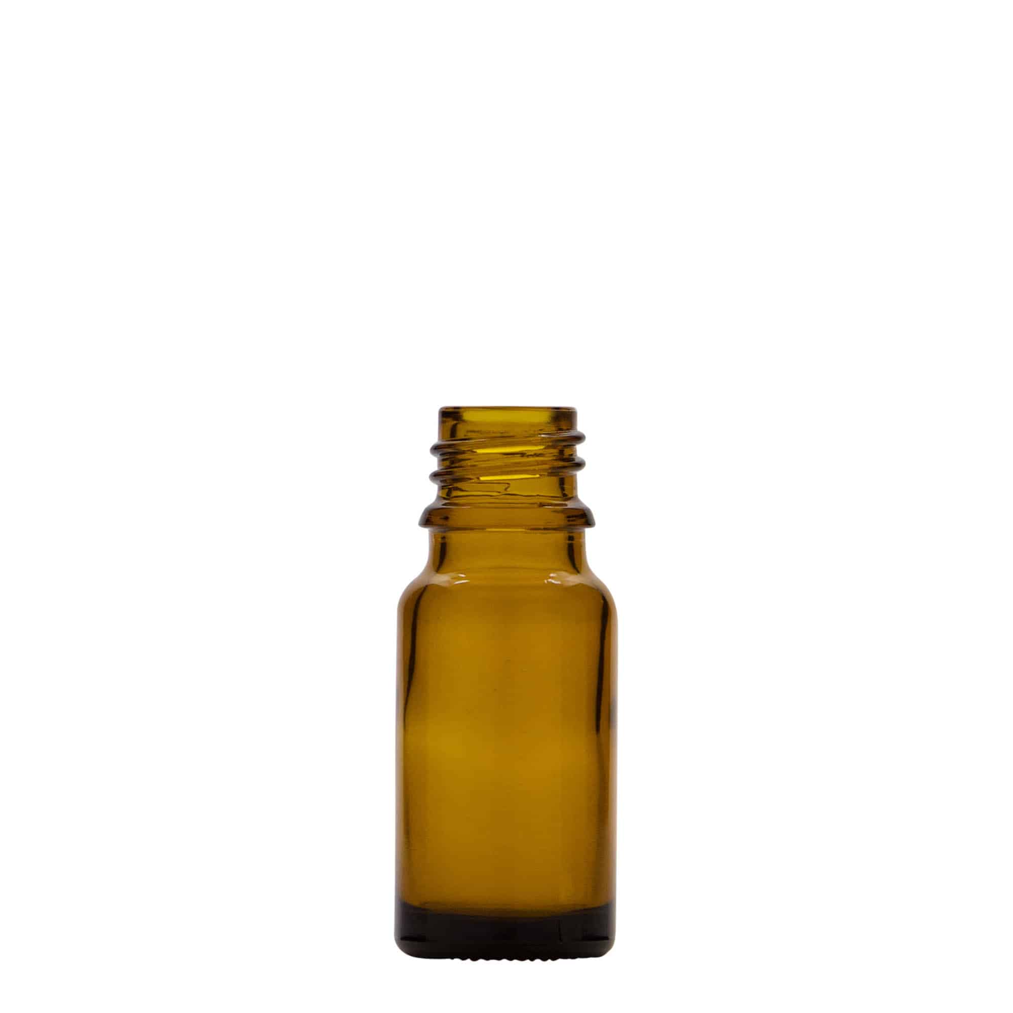 10 ml medicīnas pudele ar losjonu sūkni, stikls, brūns, atvere: DIN 18