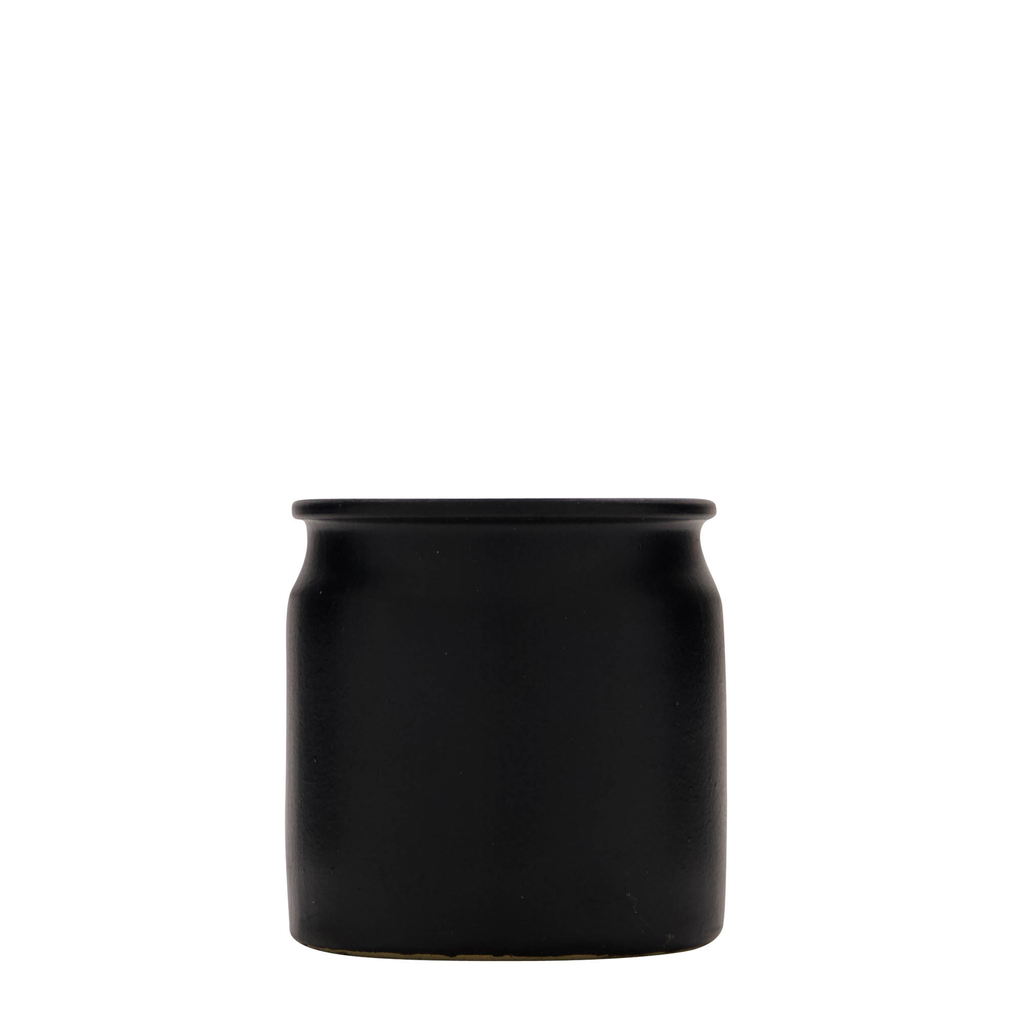 160 ml akmens masas pods, keramika, melns, atvere: korķis