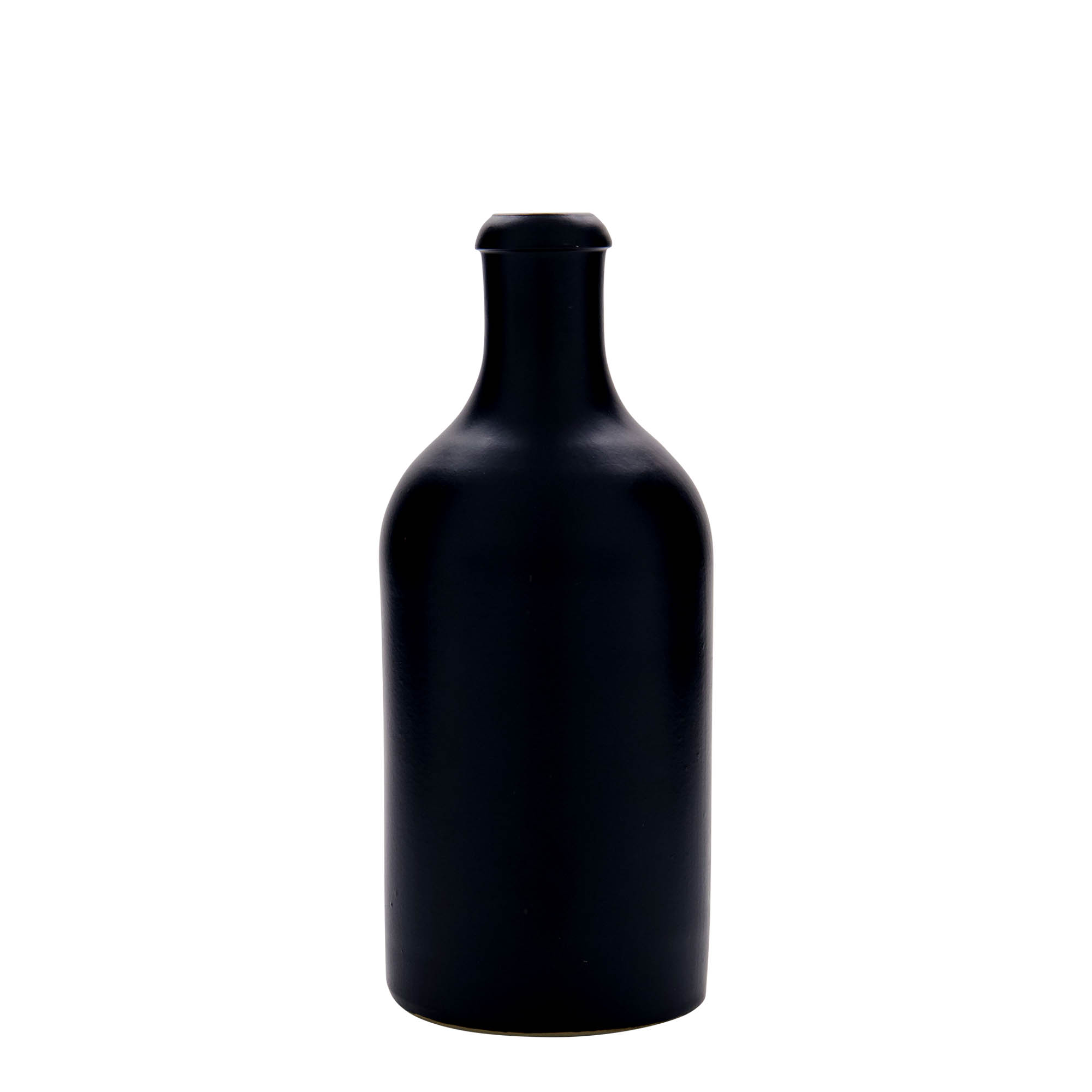 500 ml māla krūze, ķieģeļkeramika, melna, atvere: korķis