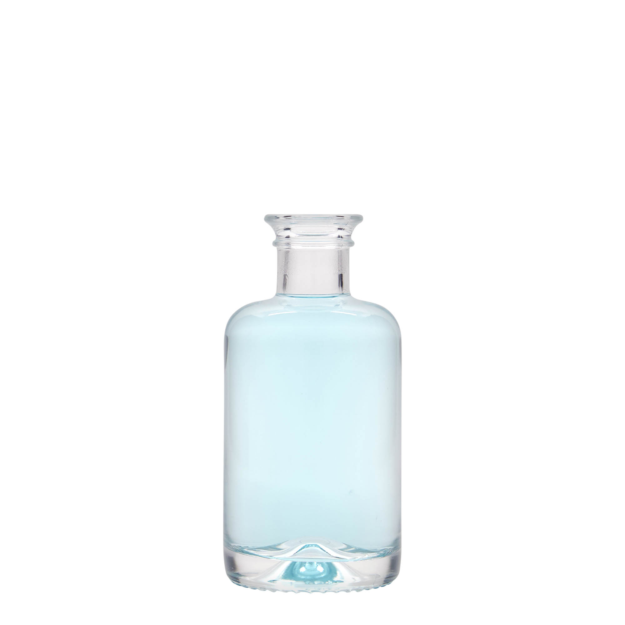 100 ml stikla pudele, aptiekāra, atvere: korķis