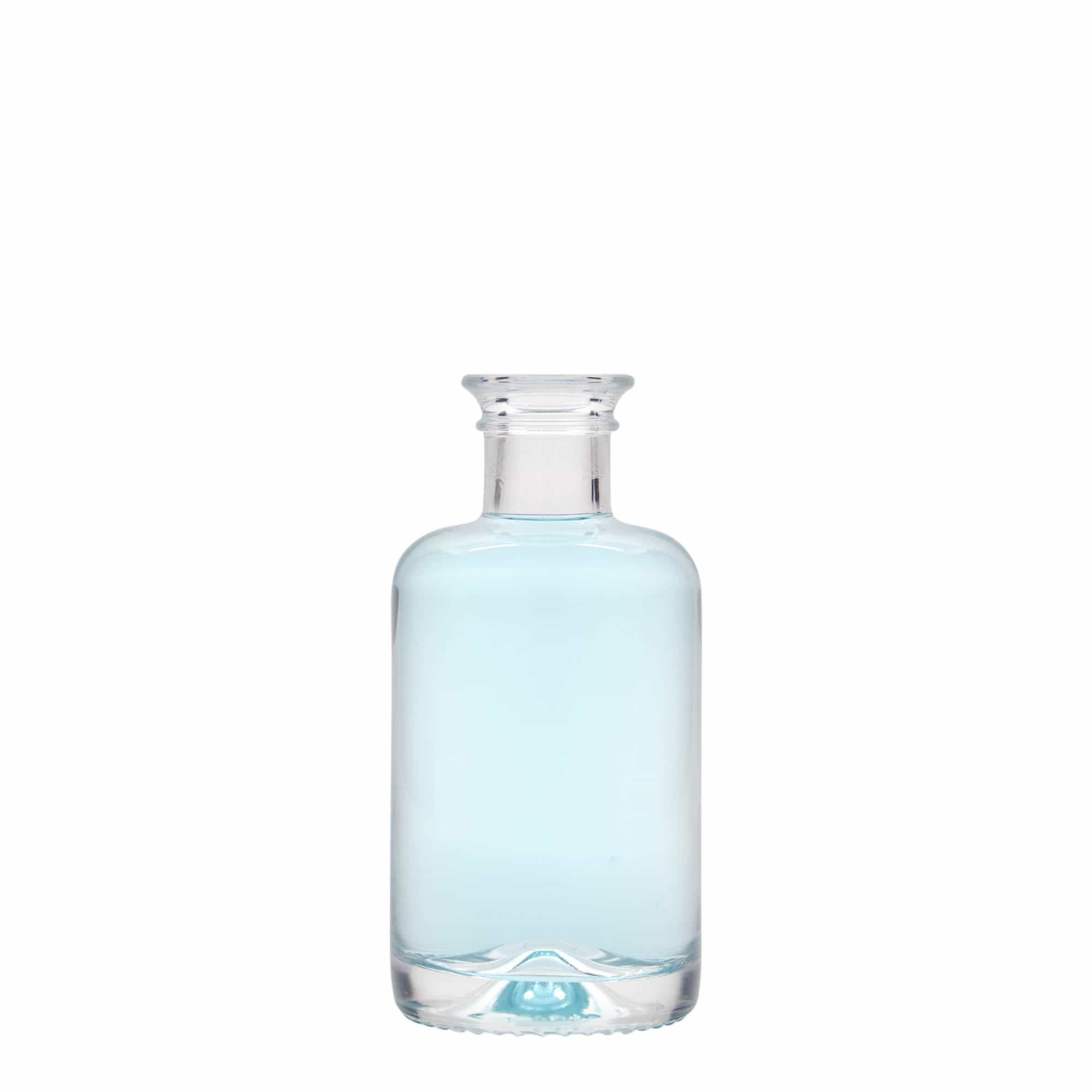 100 ml stikla pudele, aptiekāra, atvere: korķis