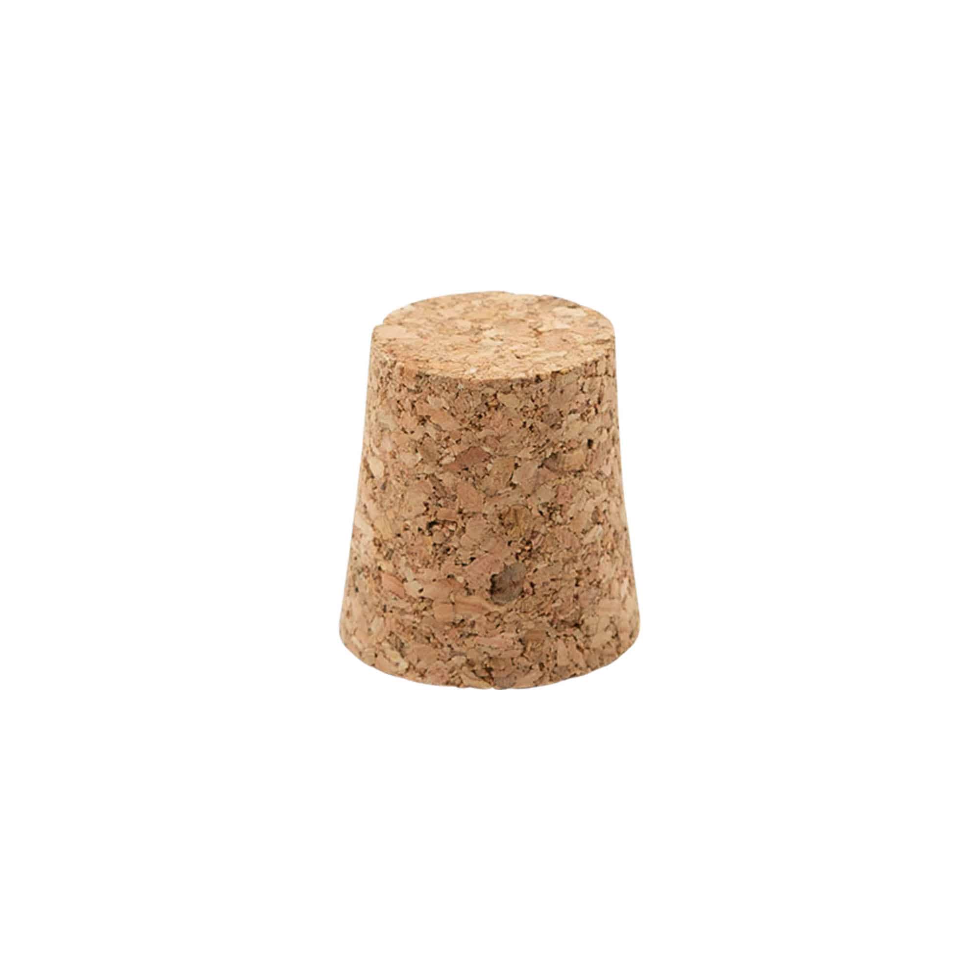 Spicveida korķis 21-26 x 27, presēts korķis, bēšs, priekš atveres: korķis