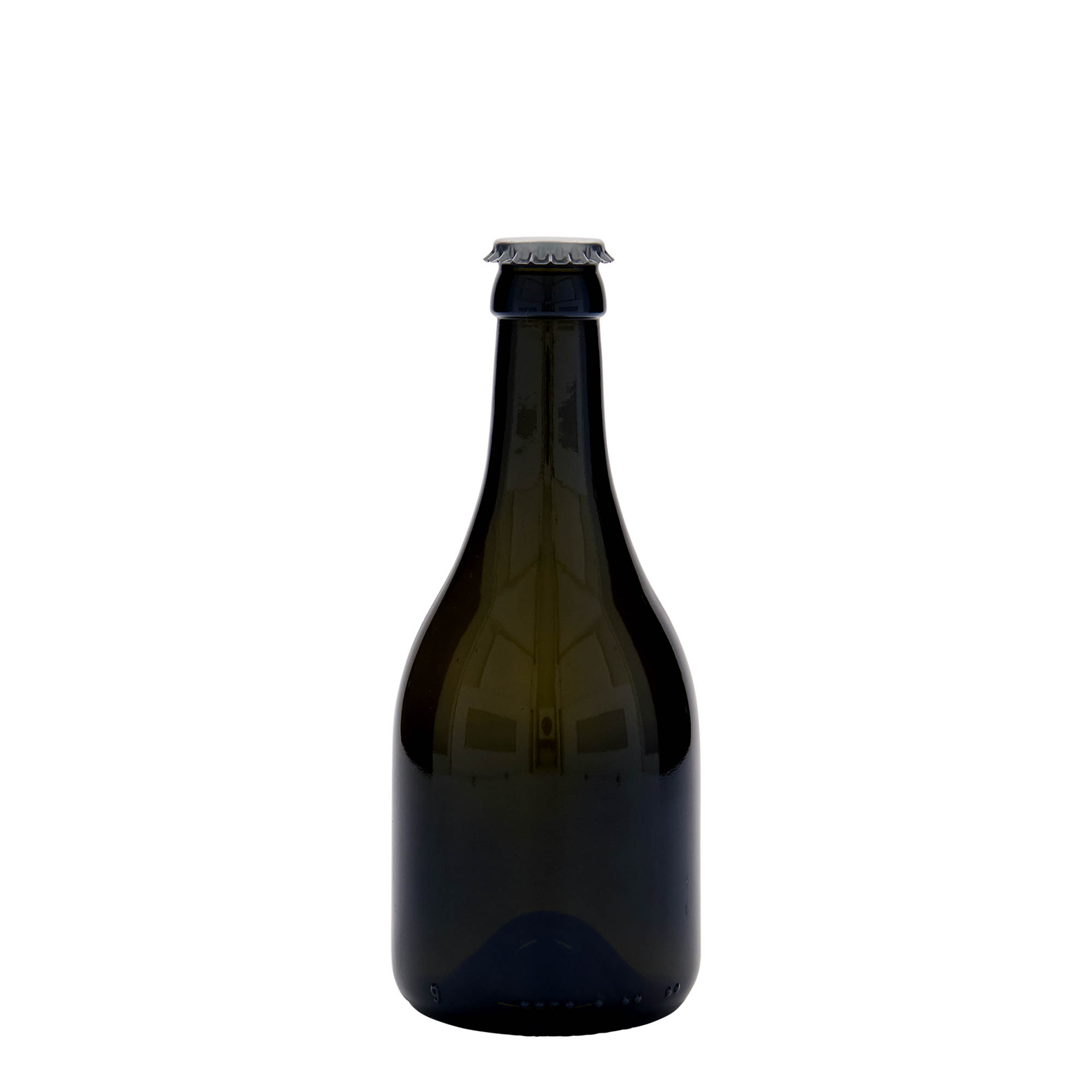 330 ml alus pudele 'Horta', stikls, antīki zaļa, atvere: kronkorķis