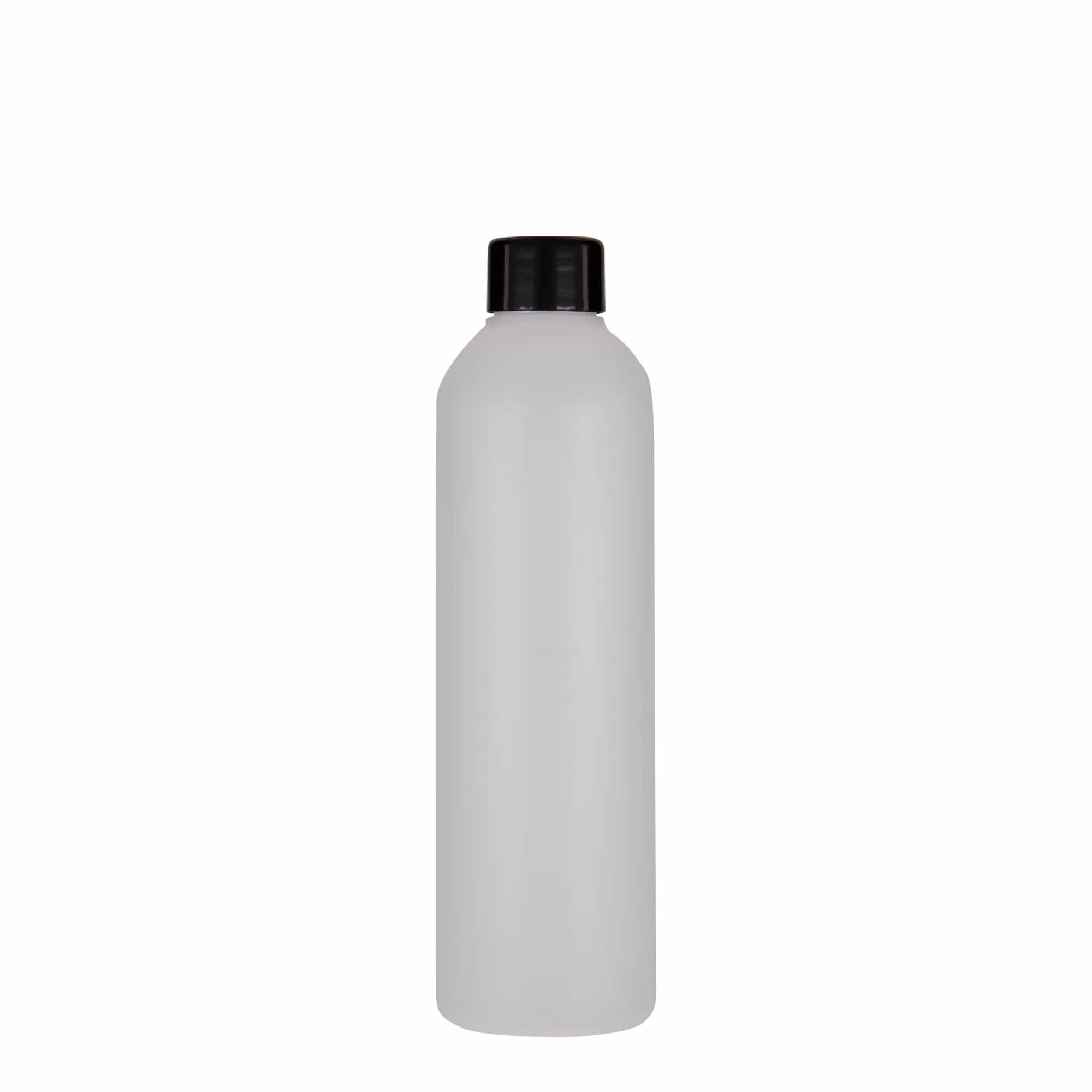 250 ml plastmasas pudele 'Tuffy', HDPE, dabīga, atvere: 24/410