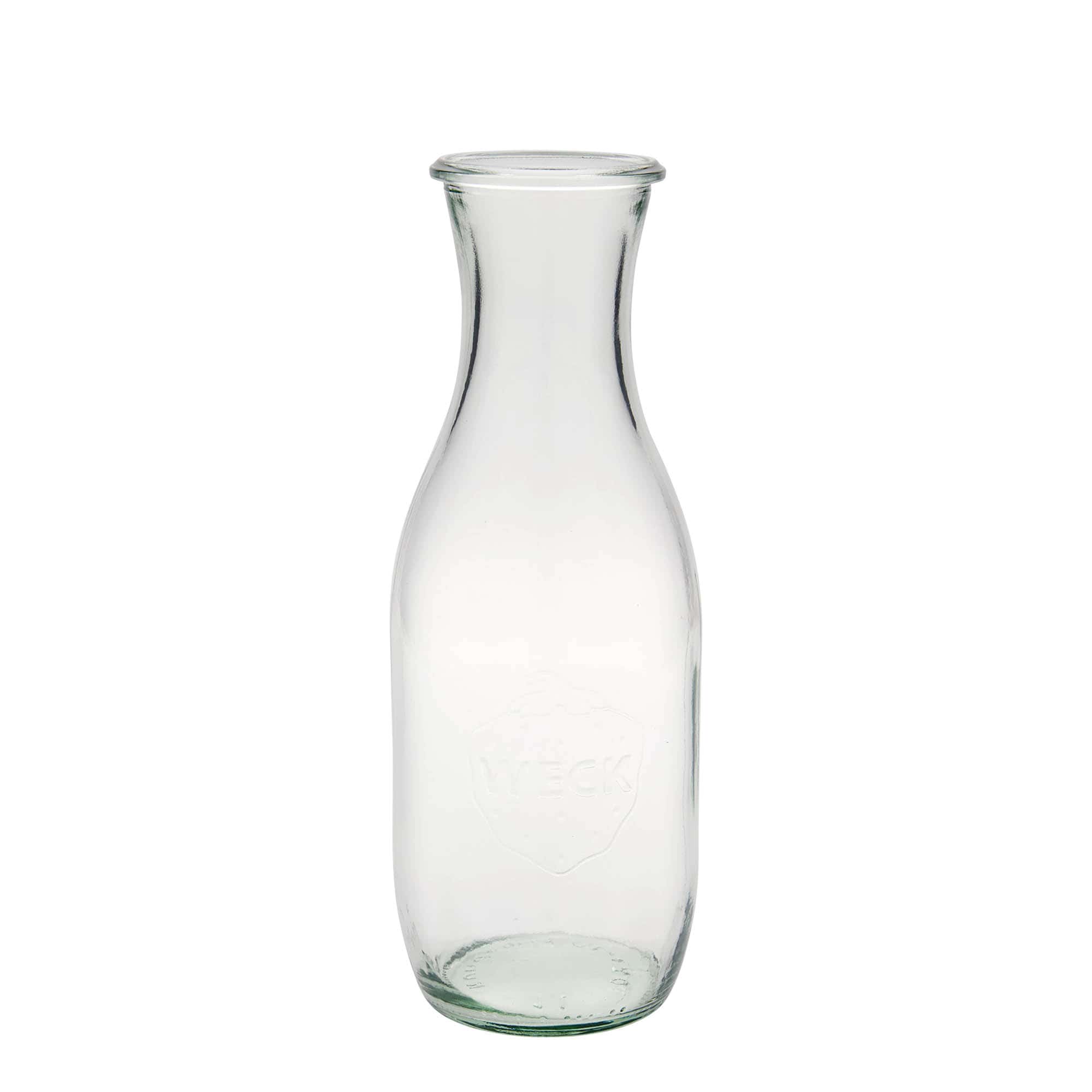 1000 ml WECK sulas pudele, aizdare: noapaļota mala 1000 ml WECK sulas pudele, aizdare: noapaļota mala