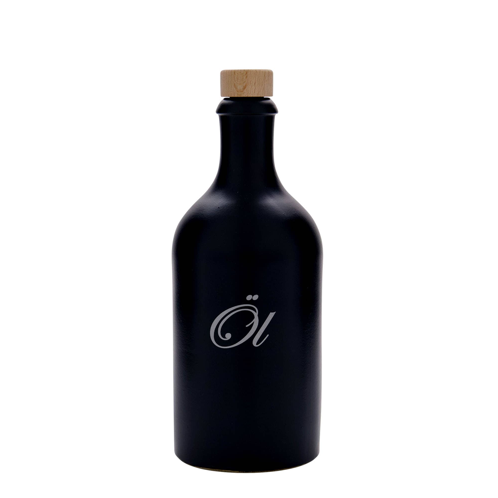 500 ml māla krūze, motīvs: alus, keramikas, melna, atvere: korķis