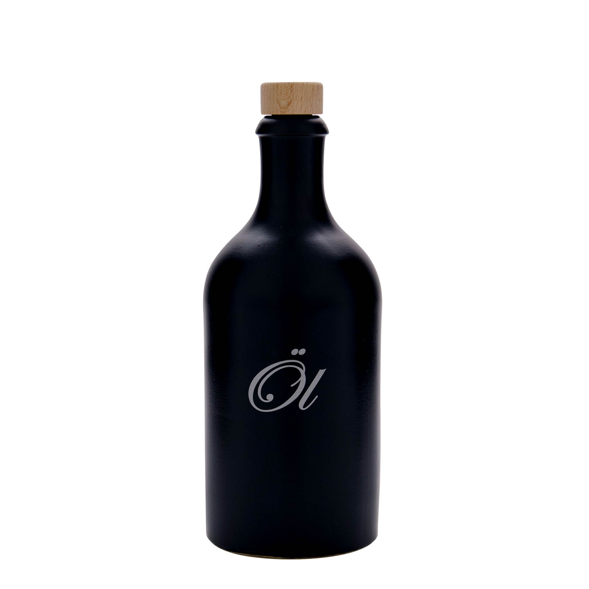 500 ml māla krūze, motīvs: alus, keramikas, melna, atvere: korķis 500 ml māla krūze, motīvs: alus, keramikas, melna, atvere: korķis