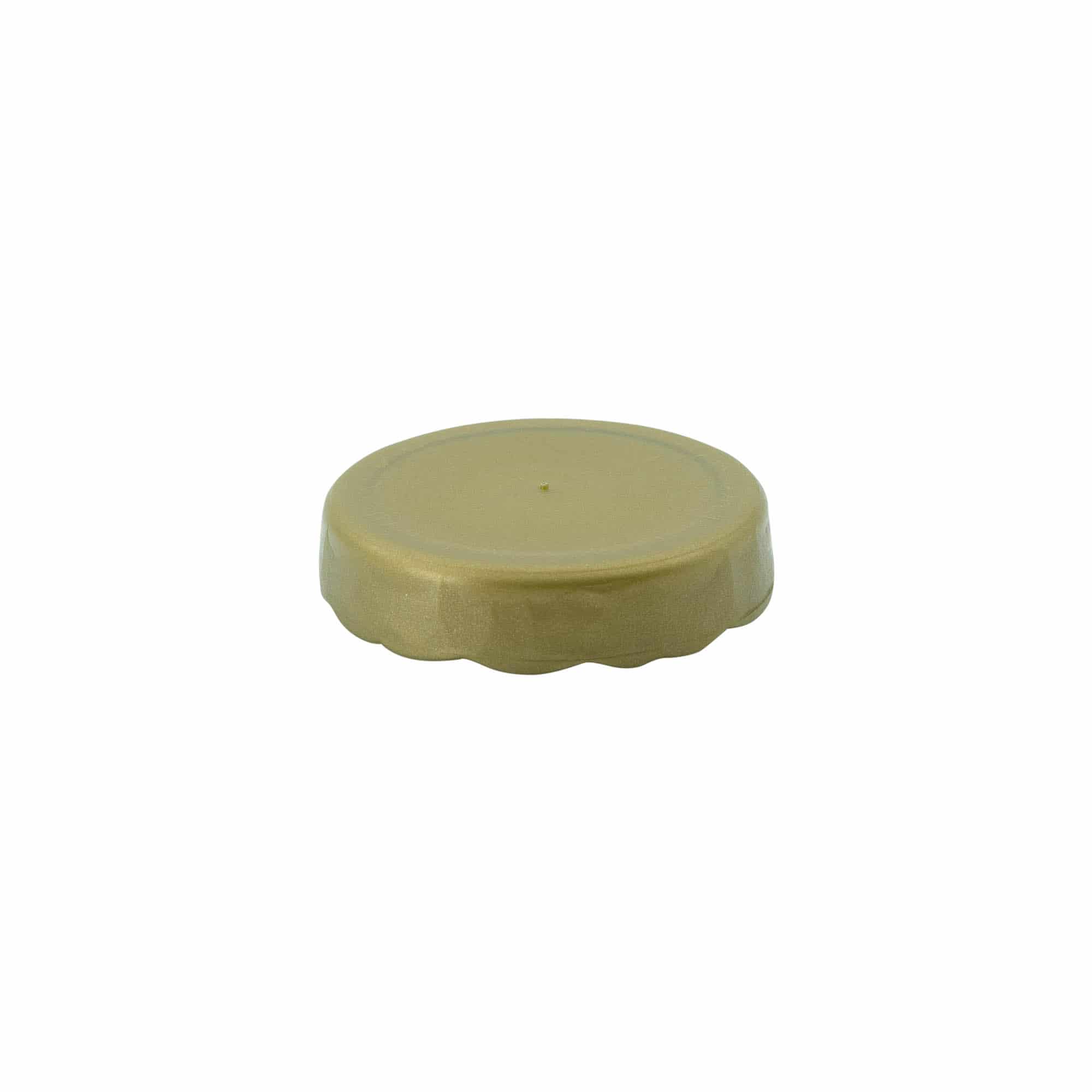 Uzmaucams vāks keramikas podiņam ar sašaurinātu kaklu, HDPE plastmasas, zelta Uzmaucams vāks keramikas podiņam ar sašaurinātu kaklu, HDPE plastmasas, zelta