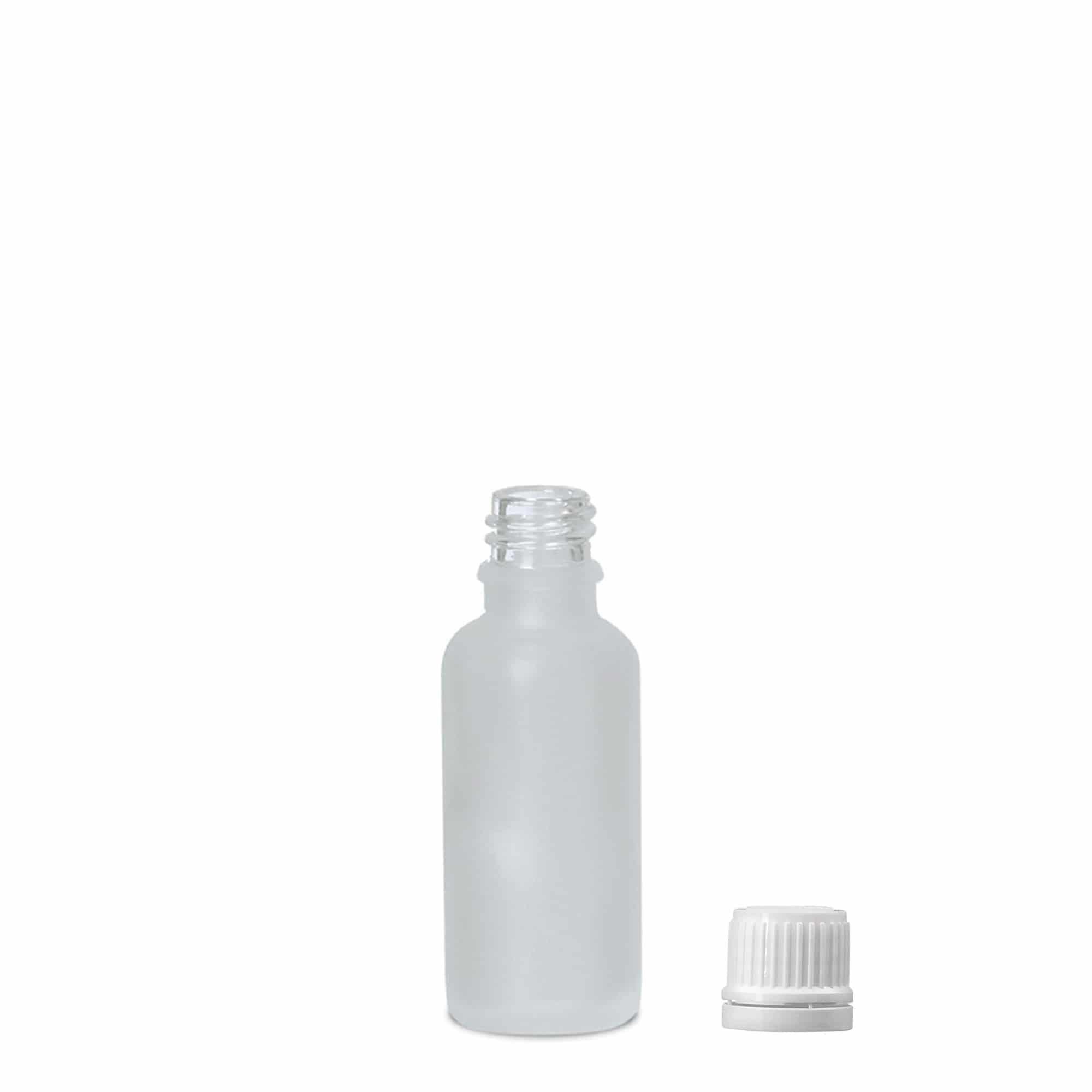 30 ml medicīnas pudele, stikls, matēts, atvere: DIN 18