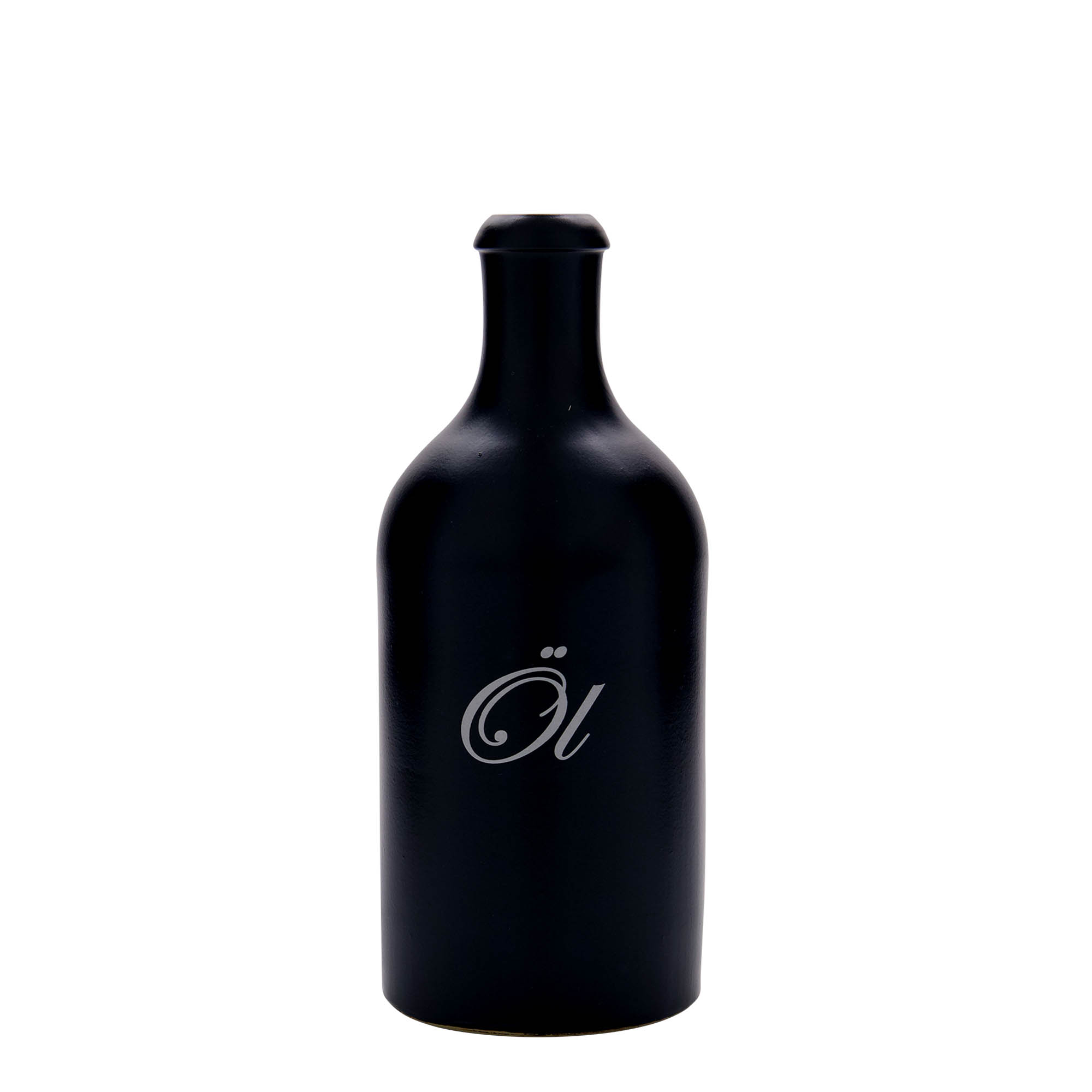 500 ml māla krūze, motīvs: alus, keramikas, melna, atvere: korķis