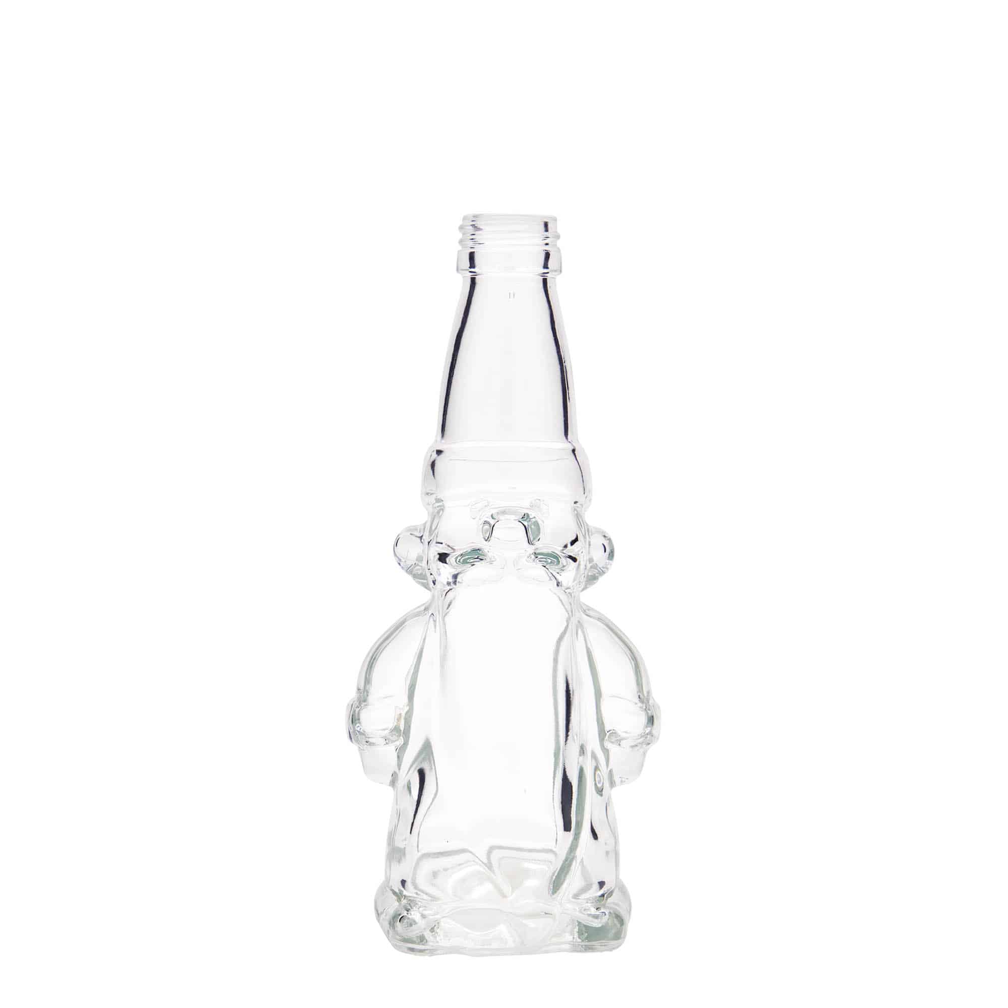 200 ml stikla pudele 'Ziemassvētku rūķis', aizdare: PP 28 200 ml stikla pudele 'Ziemassvētku rūķis', aizdare: PP 28