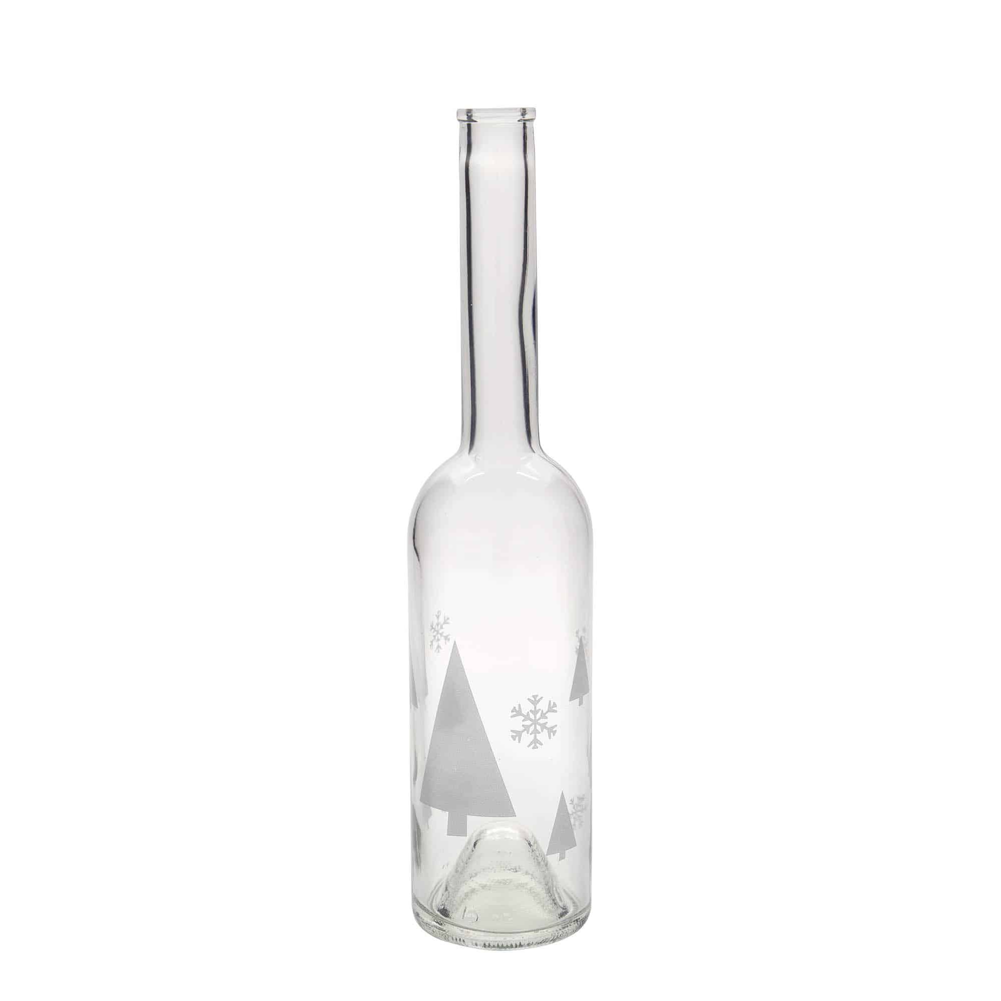 500 ml stikla pudele 'Opera', motīvs: sniegpārslas, aizdare: korķis 500 ml stikla pudele 'Opera', motīvs: sniegpārslas, aizdare: korķis