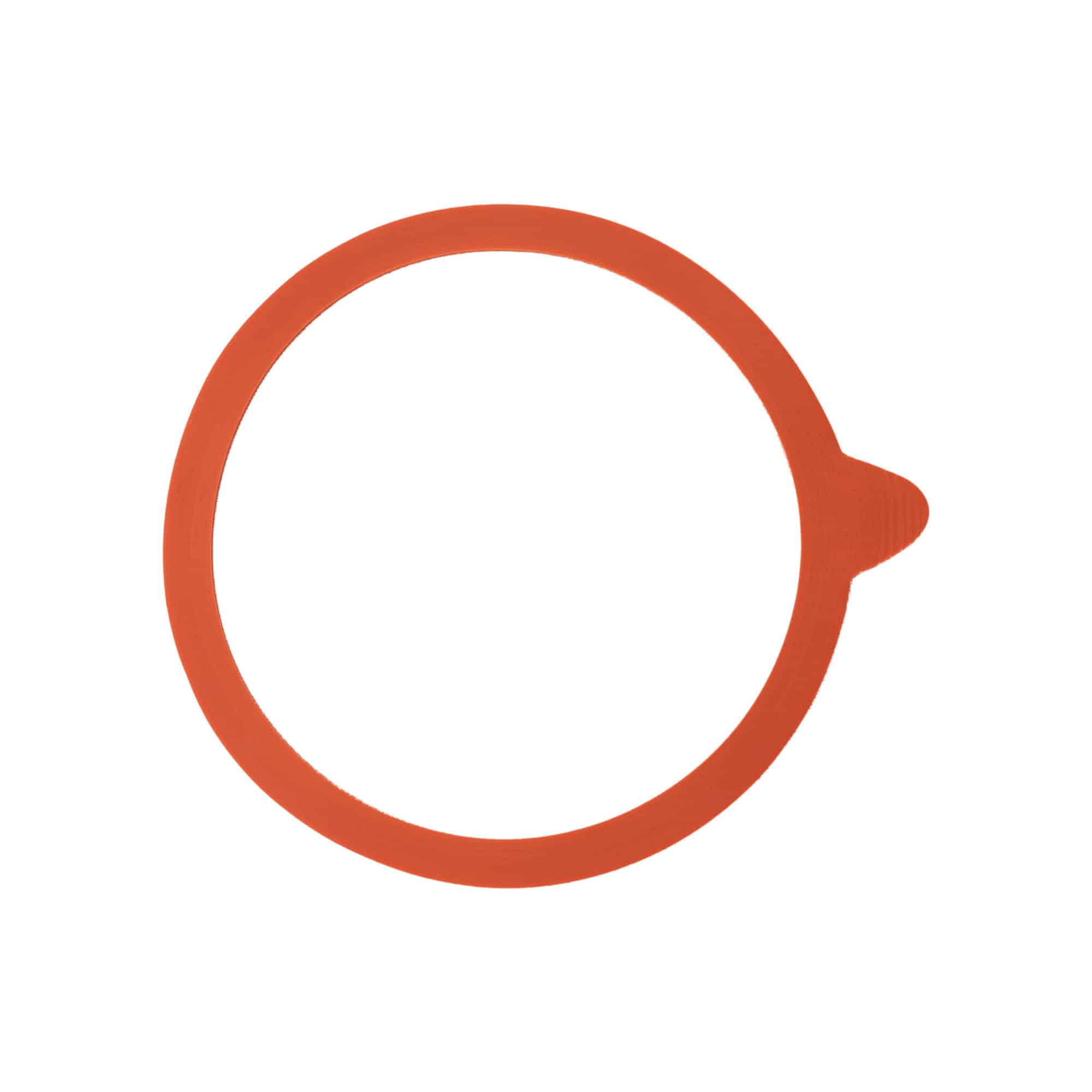 WECK konservēšanas gredzens RR100 #, sarkans, atvere: apaļa mala