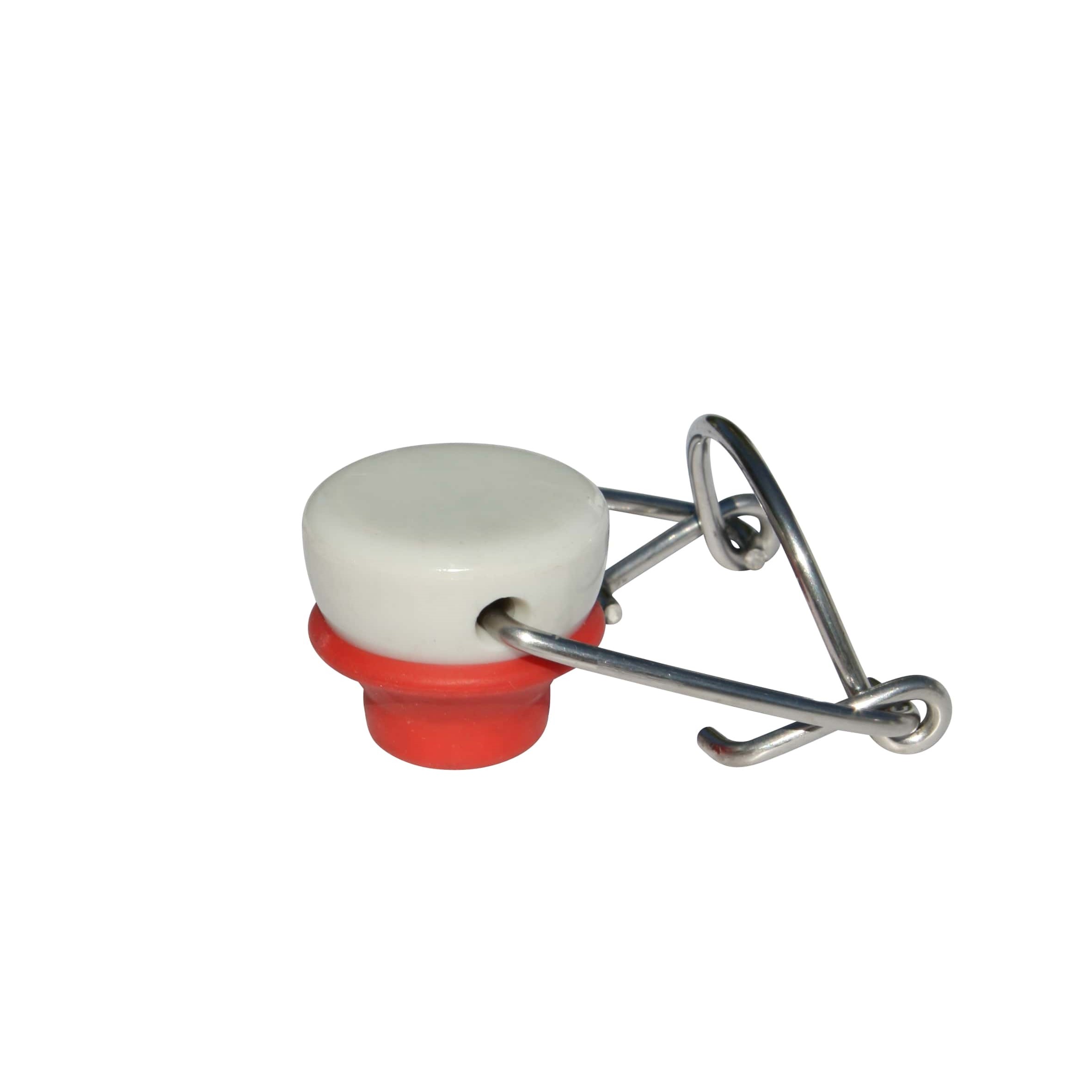 Speciāla izmēra skava, plastmasa, sarkani-balts Speciāla izmēra skava, plastmasa, sarkani-balts