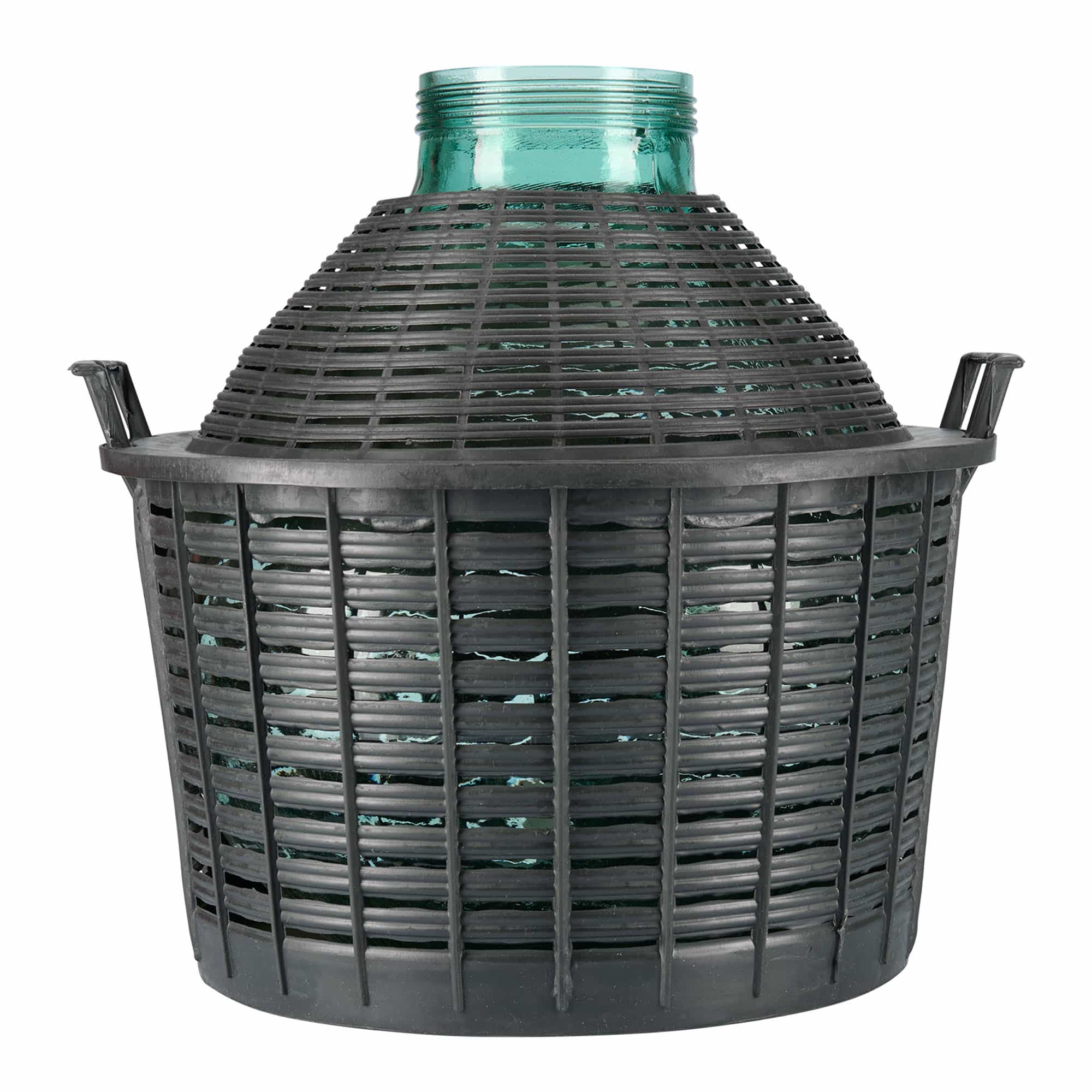 25 l balona pudele ar platu kaklu, stikls, atvere: skrūvējams aizvērējs